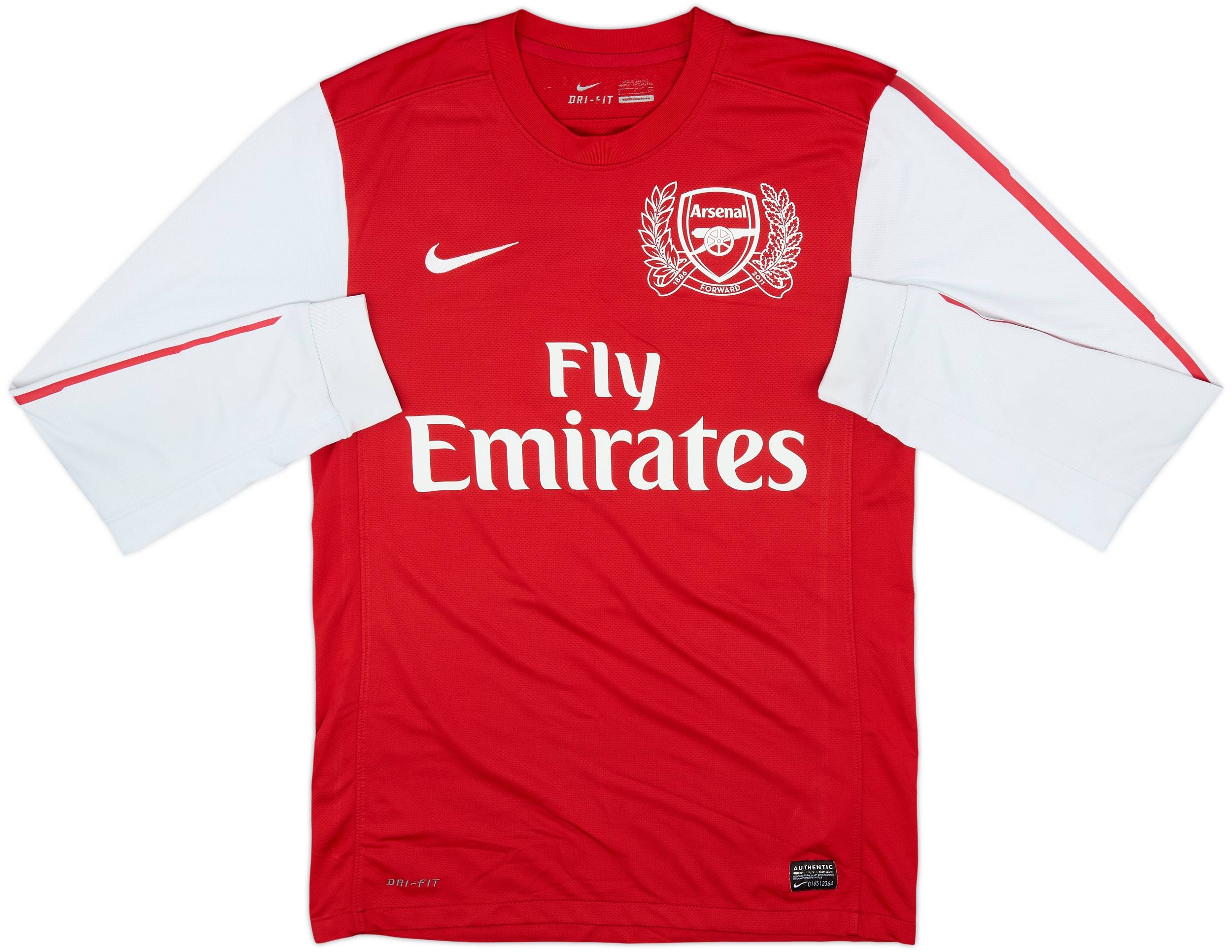 2011-12 Arsenal Home L/S Shirt v.Persie #10 - 6/10 - (S)