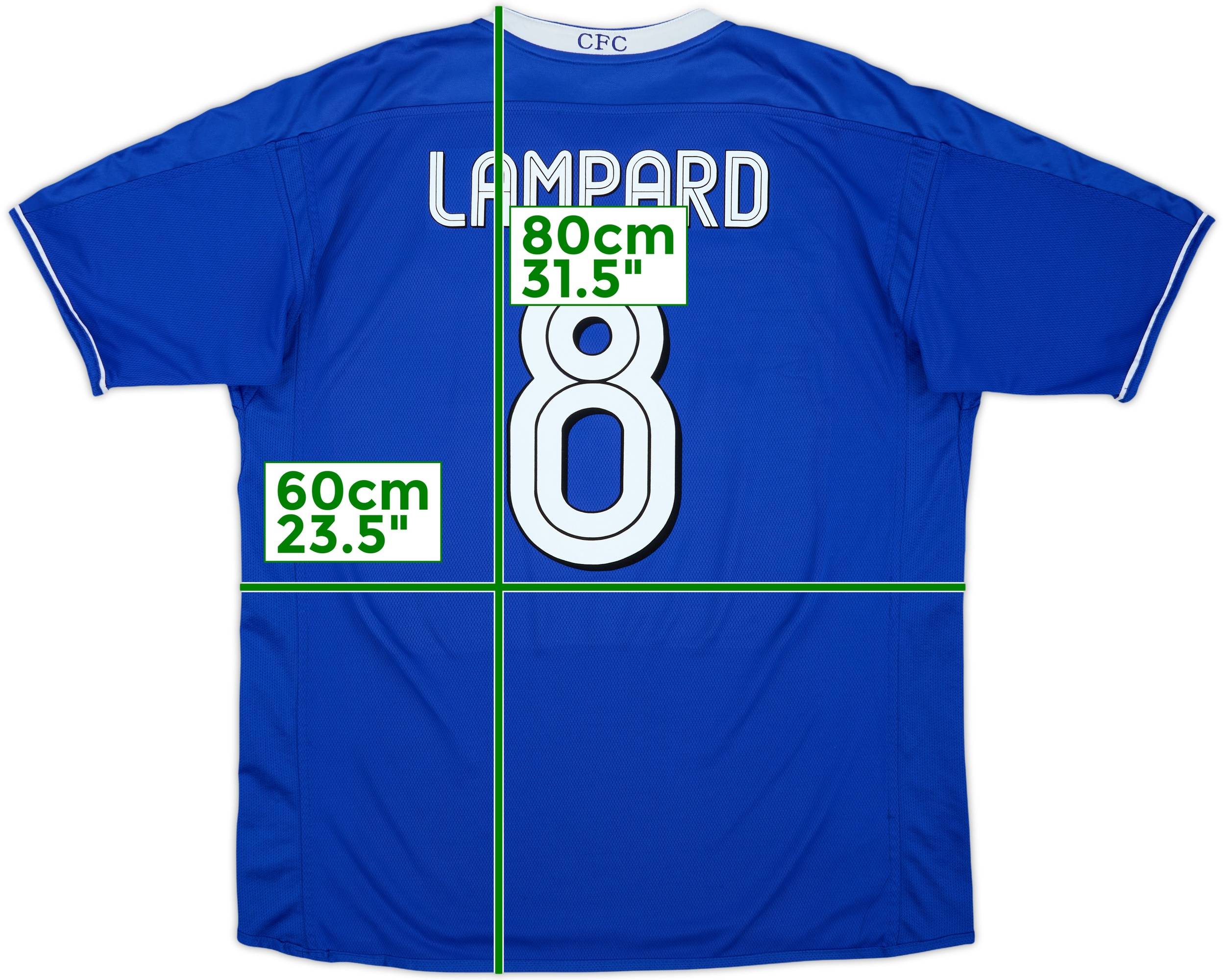 2003-05 Chelsea Home Shirt Lampard #8 - 6/10 - (XL)