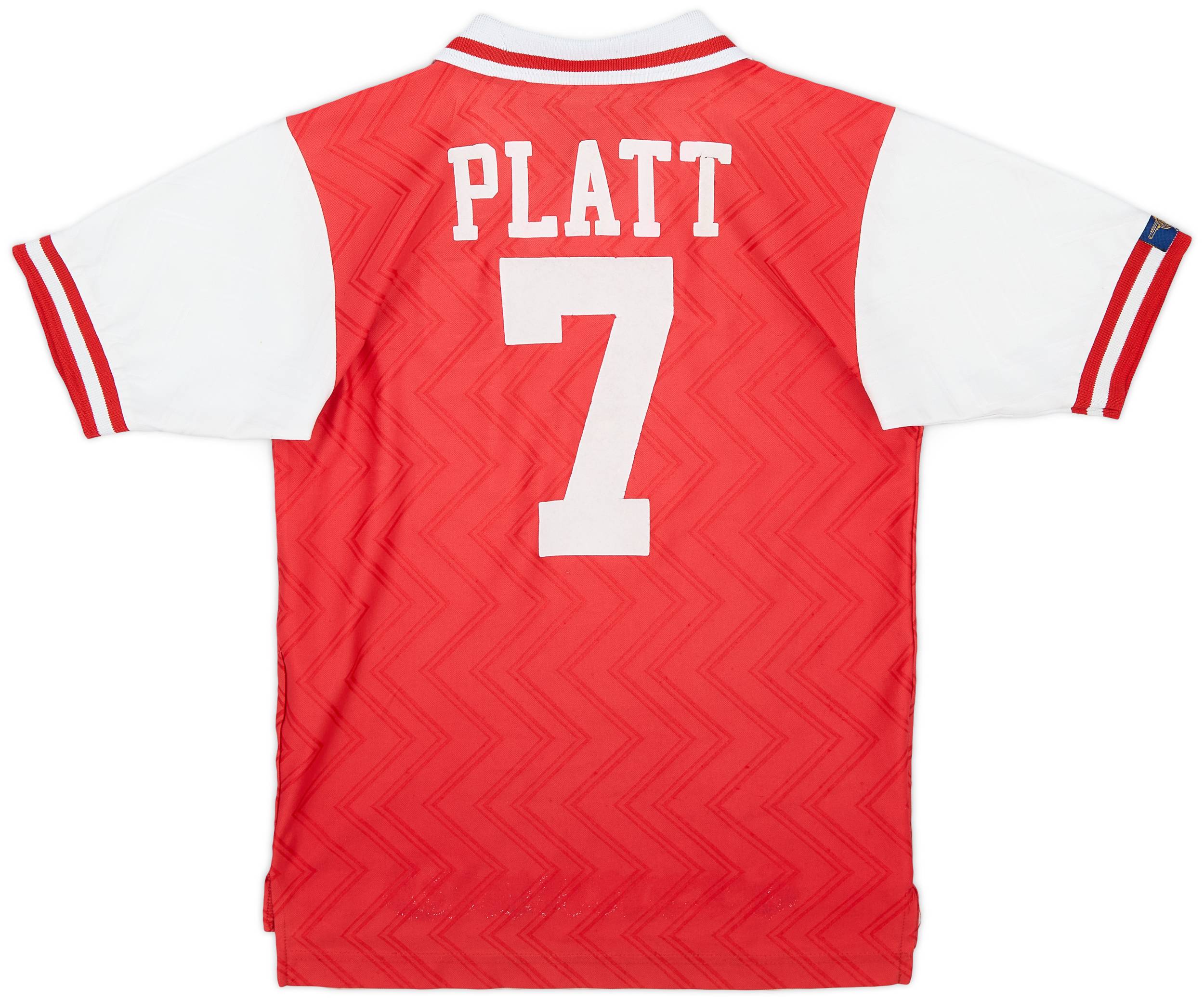1996-98 Arsenal Home Shirt Platt #7 - 6/10 - (M.Boys)