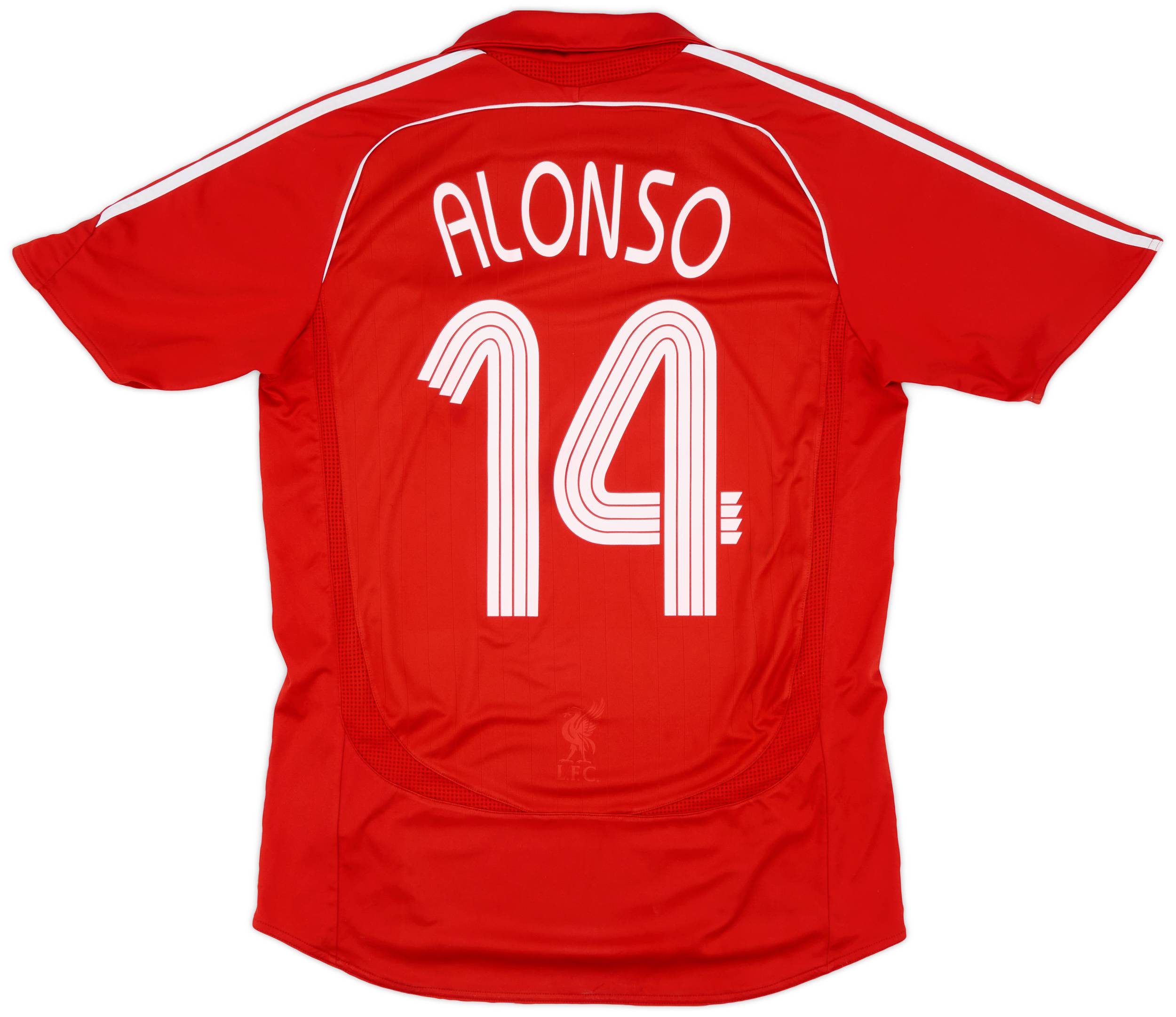 2006-08 Liverpool Home Shirt Alonso #14 - 7/10 - (M)