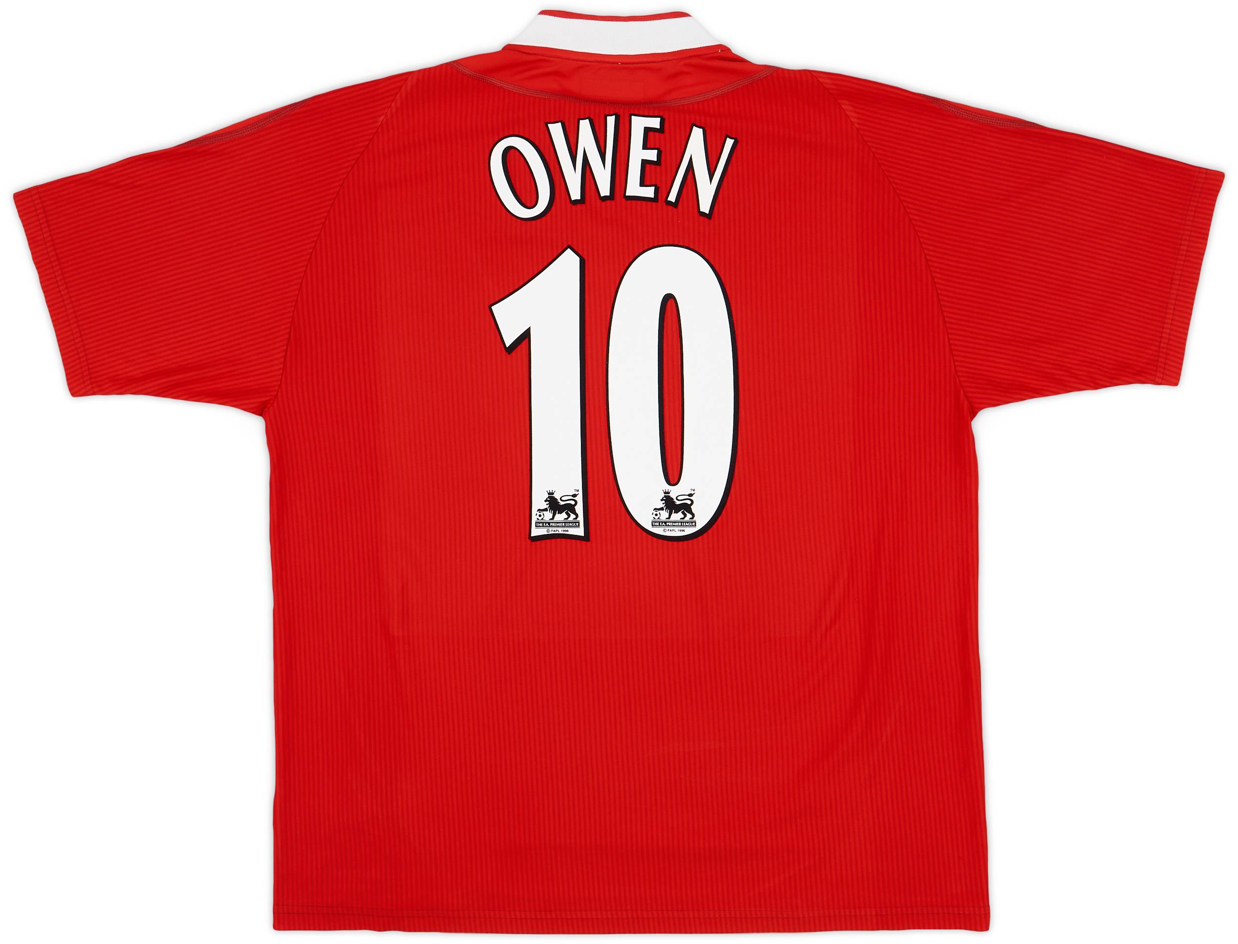 2002-04 Liverpool Home Shirt Owen #10 - 8/10 - (XL)