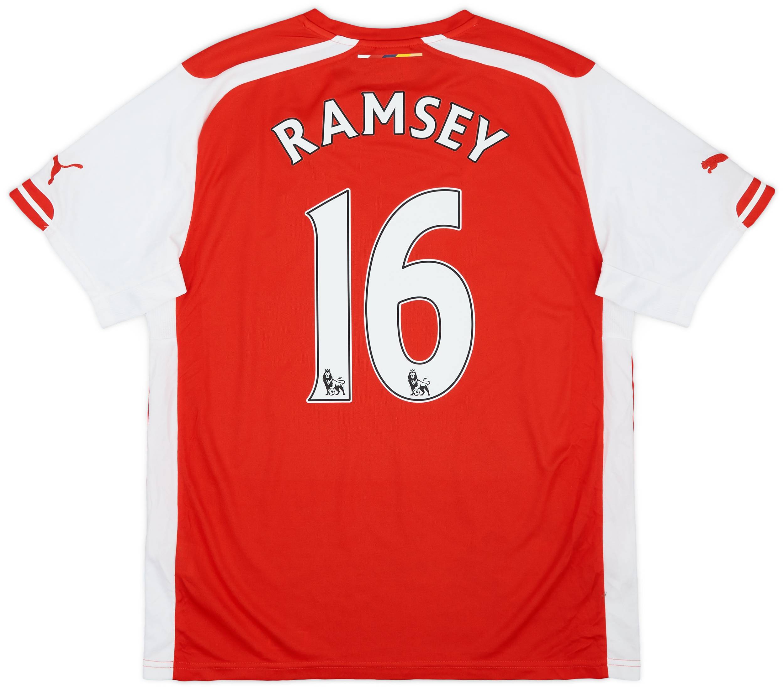 2014-15 Arsenal Home Shirt Ramsey #16 - 9/10 - (L)