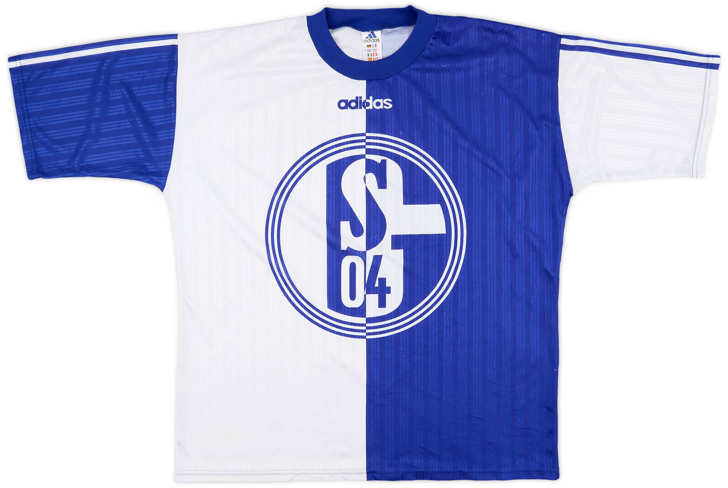 1996-97 Schalke adidas Training Shirt - 7/10 - (L)