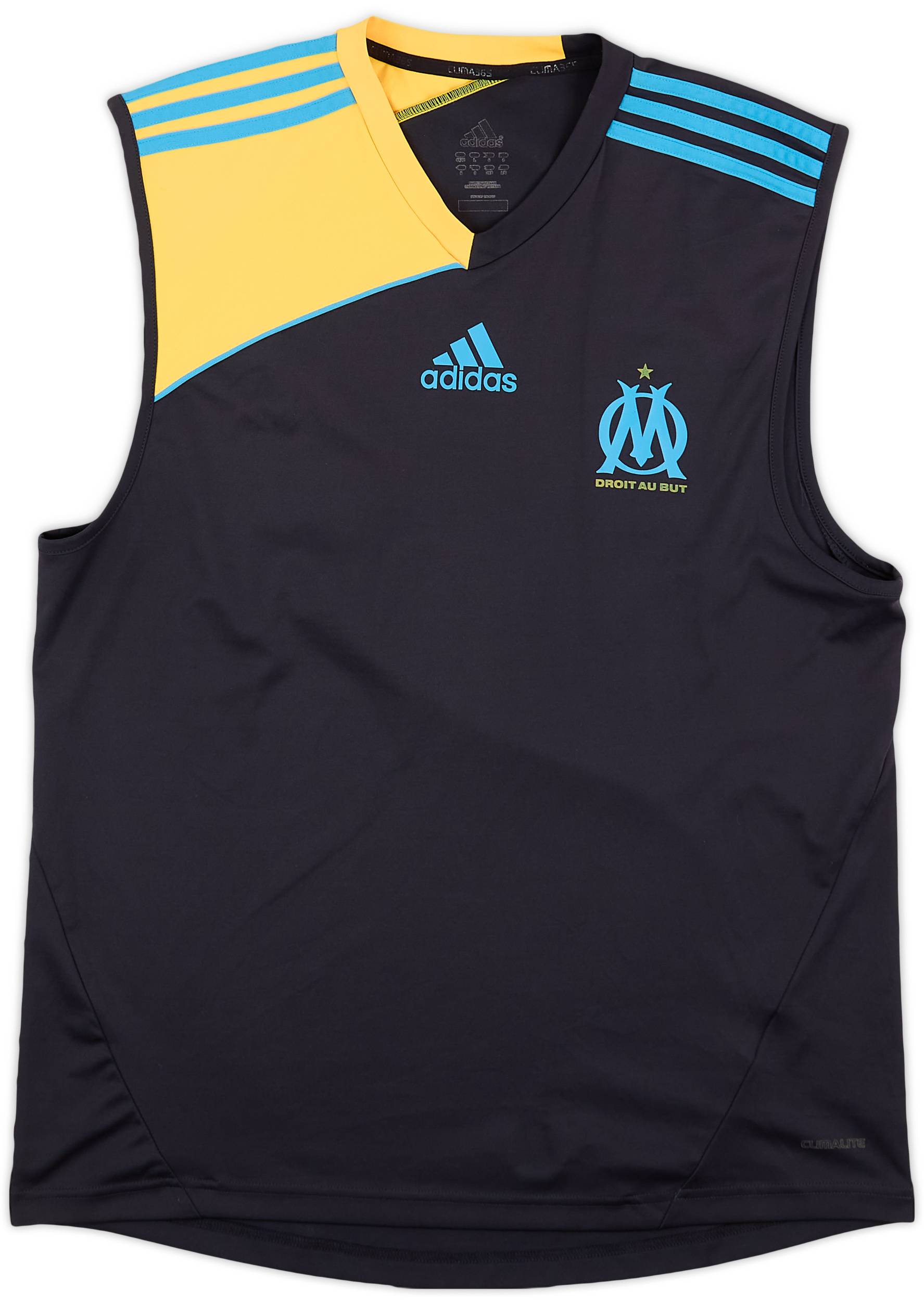 2009-10 Olympique Marseilles adidas Training Vest - 7/10 - (L/XL)