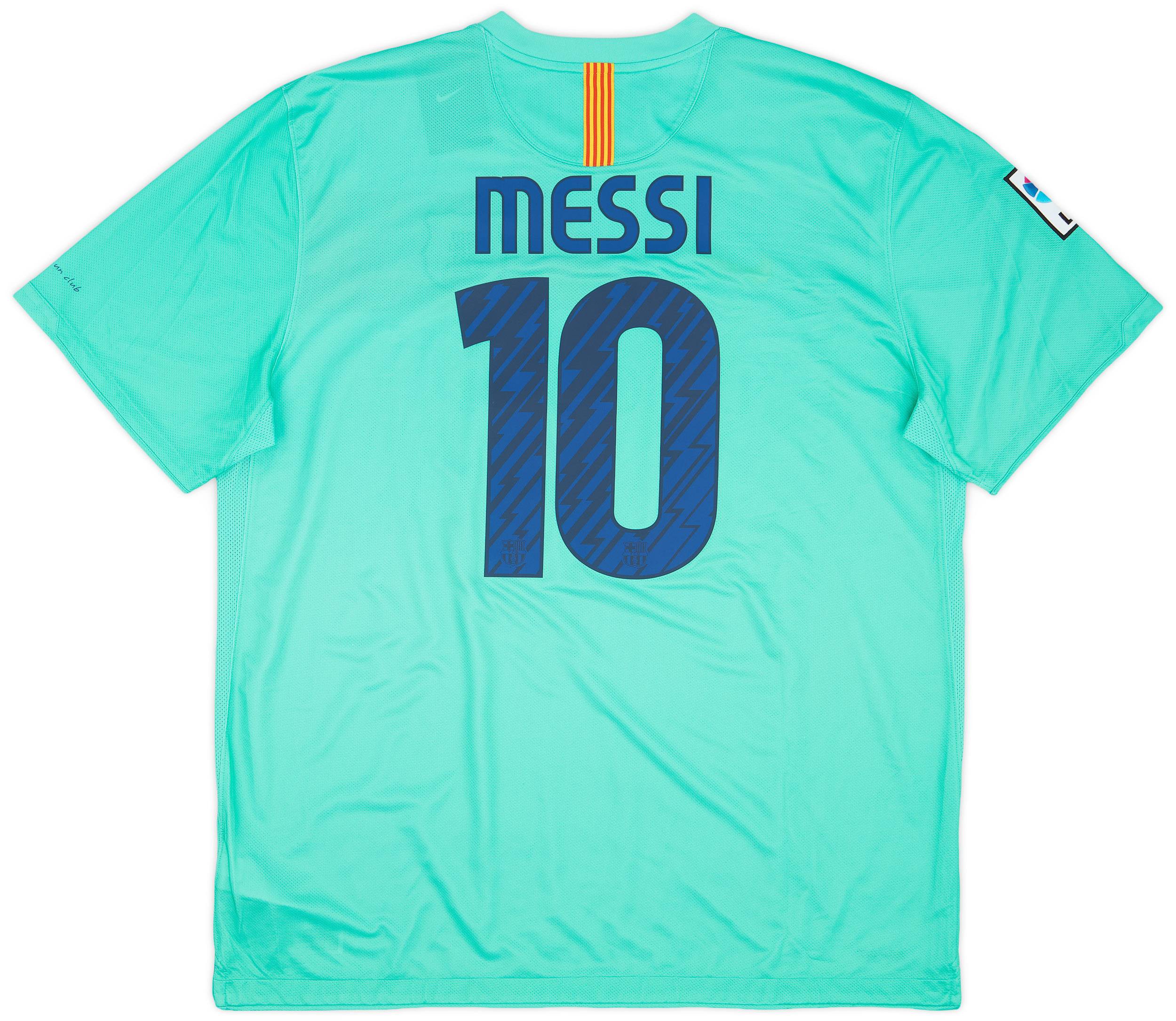 2010-11 Barcelona Away Shirt Messi #10 (XXL)