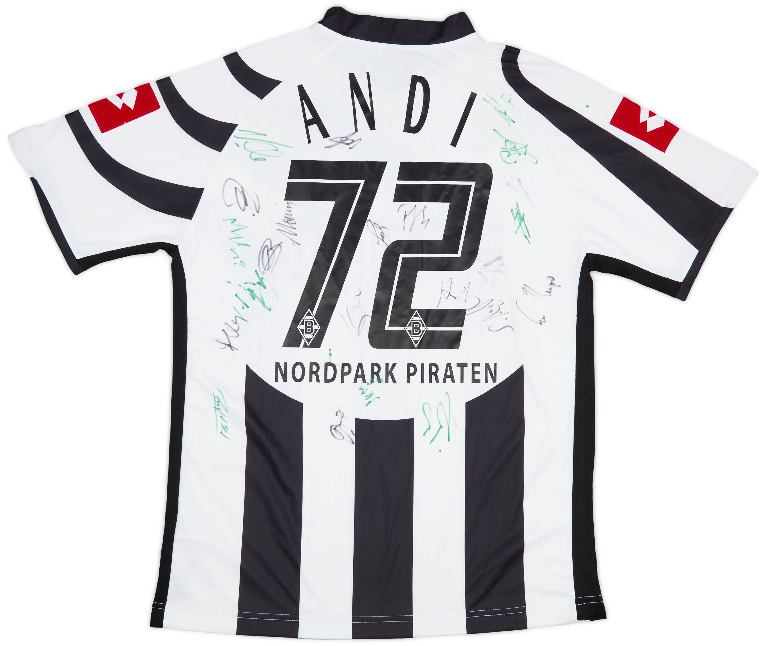 2006-07 Borussia Monchengladbach Squad Signed Home Shirt Andi #72 - 6/10 - (3XL)