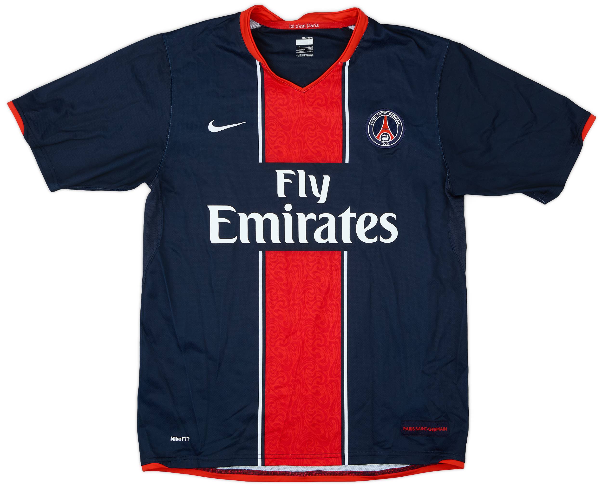 2007-08 Paris Saint-Germain Home Shirt - 8/10 - (M)