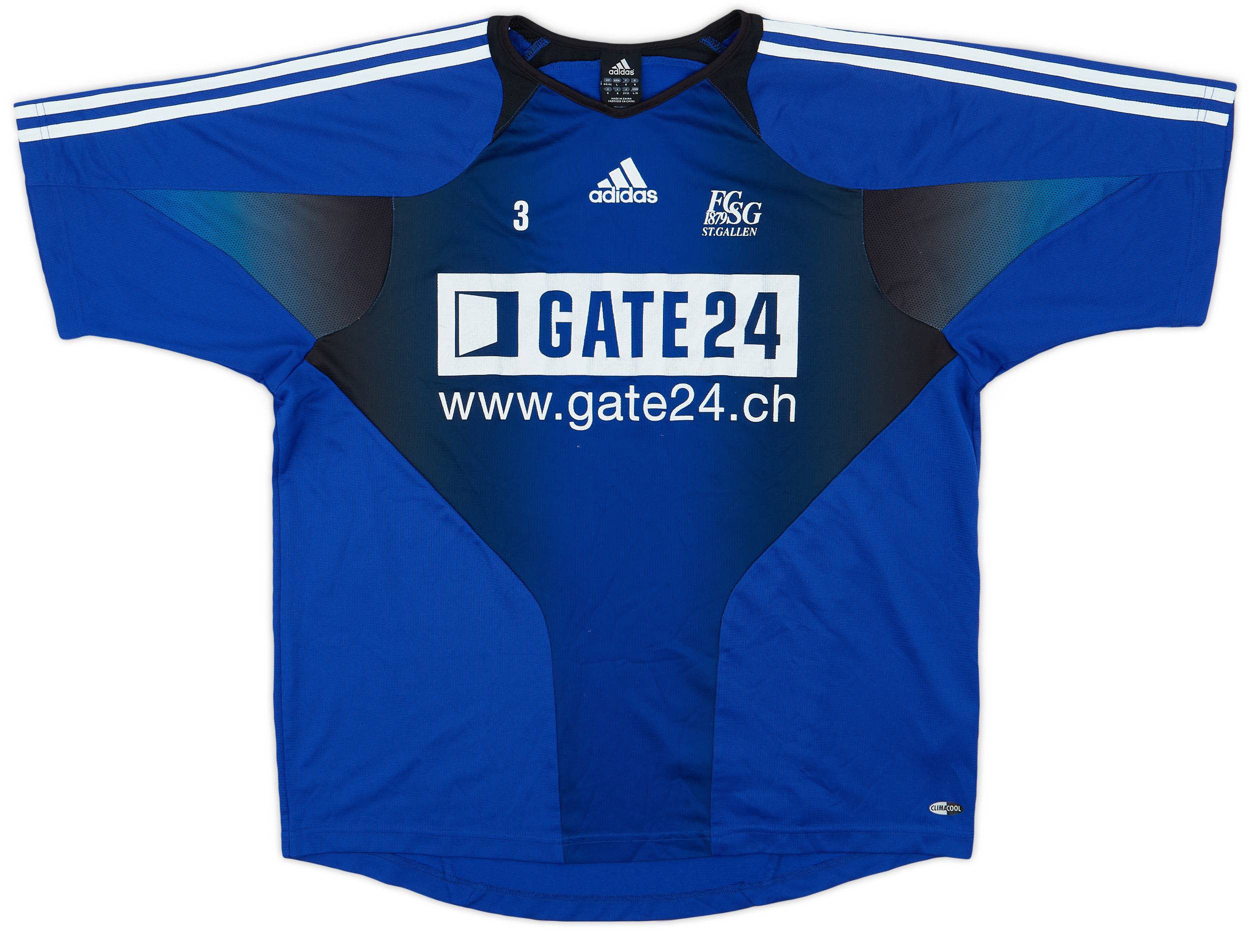 2004 05 St Gallen Player Issue adidas Training Shirt 3 7 10 L XL