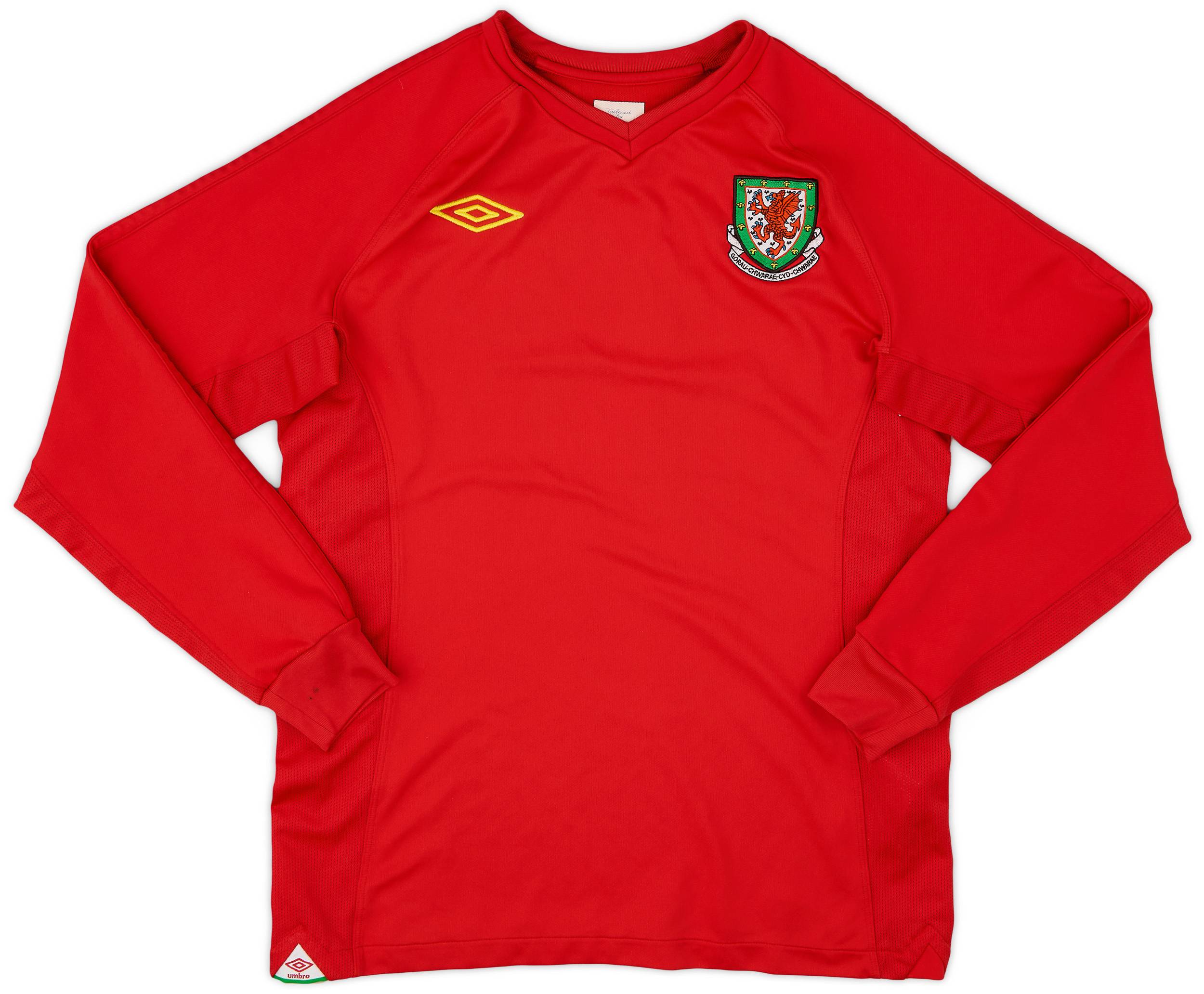 2010-11 Wales Home L/S Shirt - 8/10 - (S)