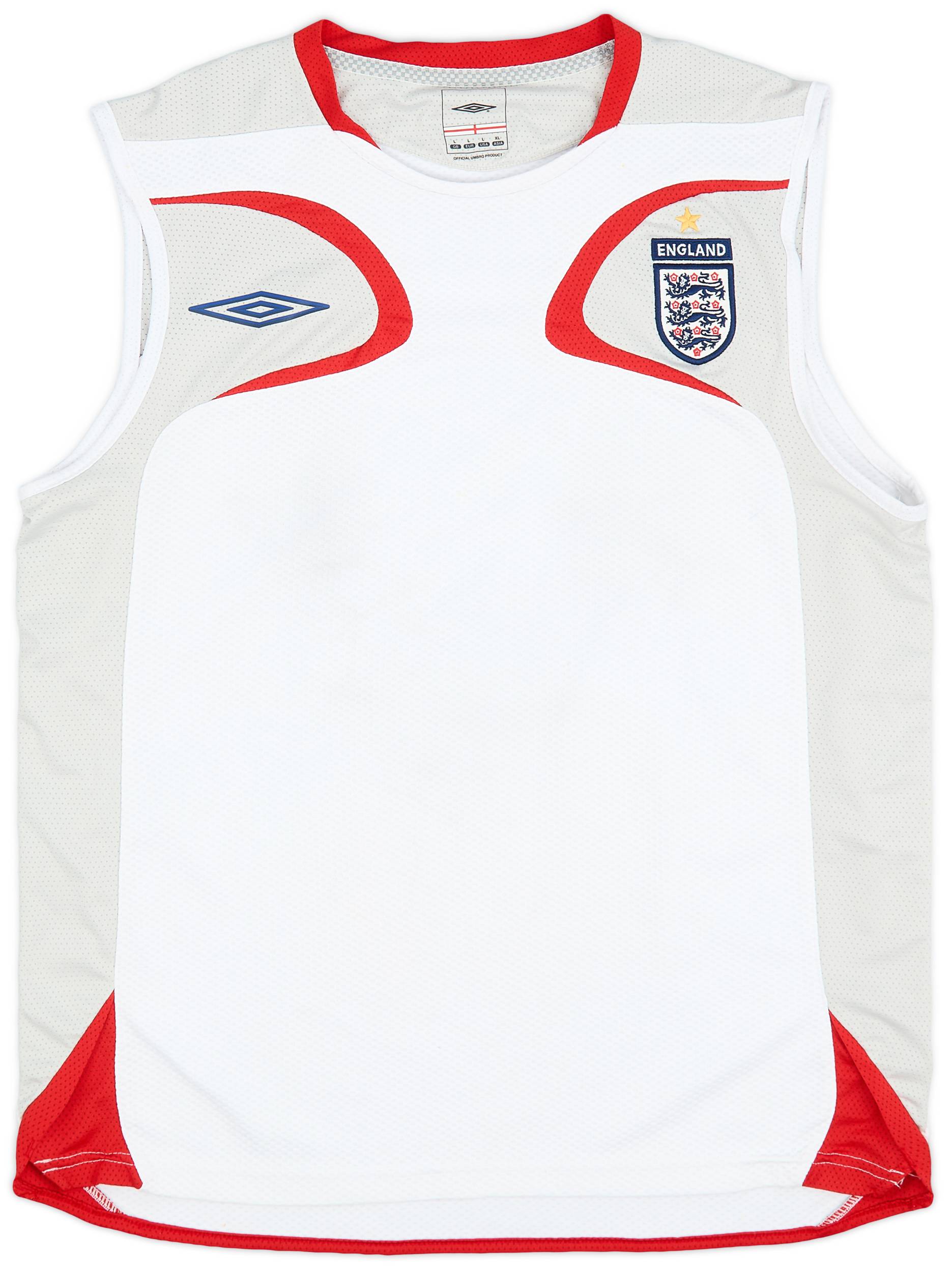 2006-07 England Umbro Training Vest - 8/10 - (L)