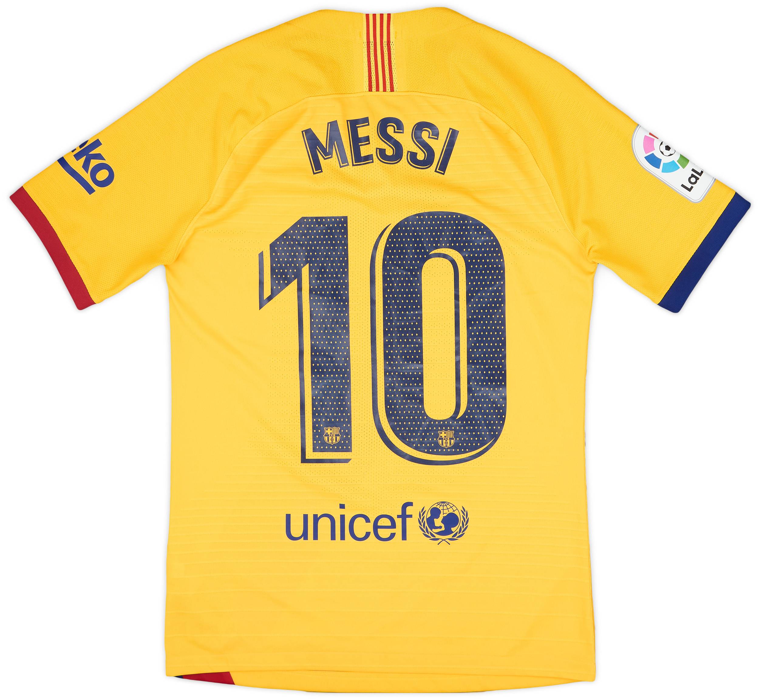 2019-20 Barcelona Authentic Away Shirt Messi #10 - 9/10 - (S)