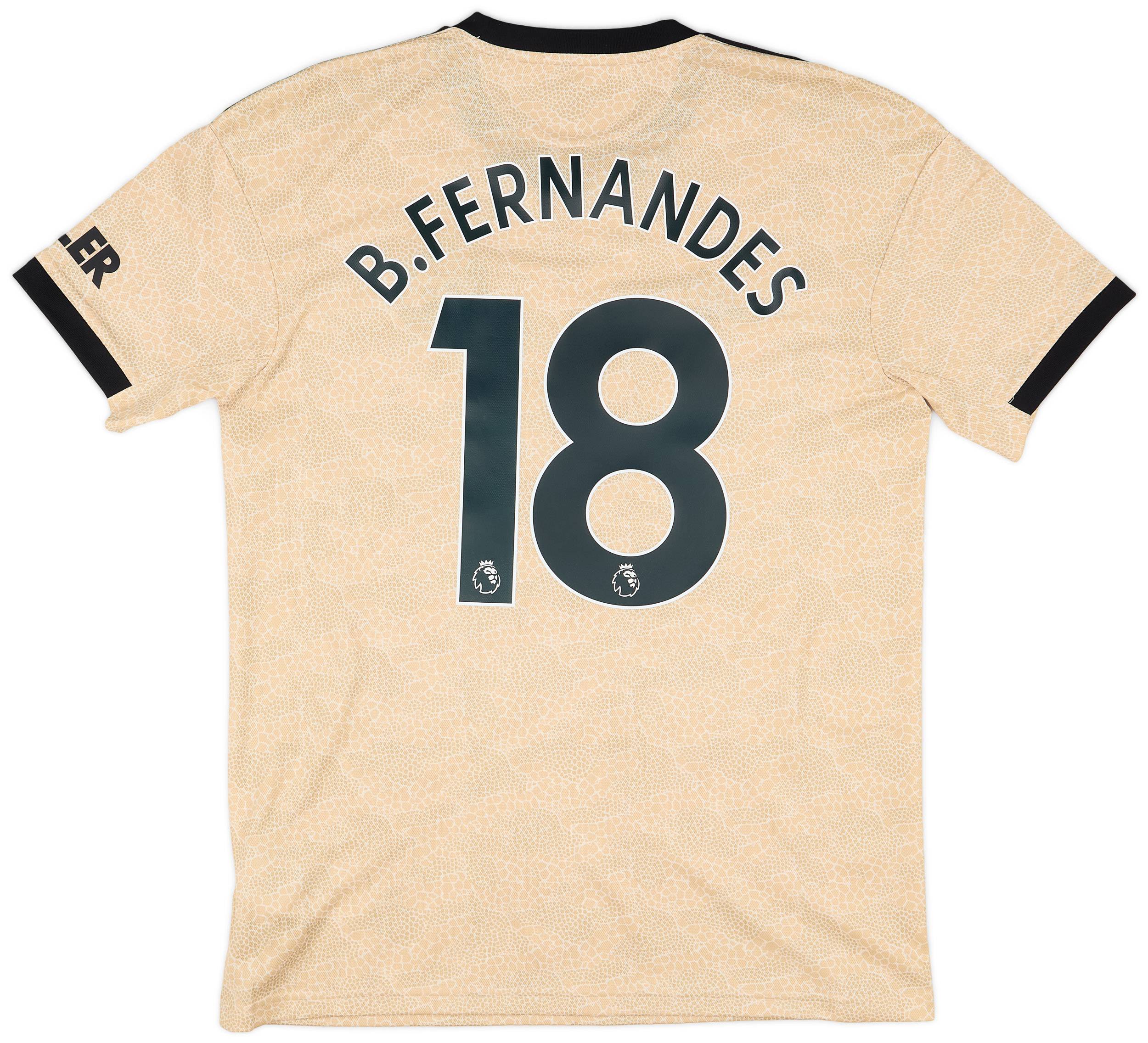 2019-20 Manchester United Away Shirt B.Fernandes #18 - 10/10 - (M)