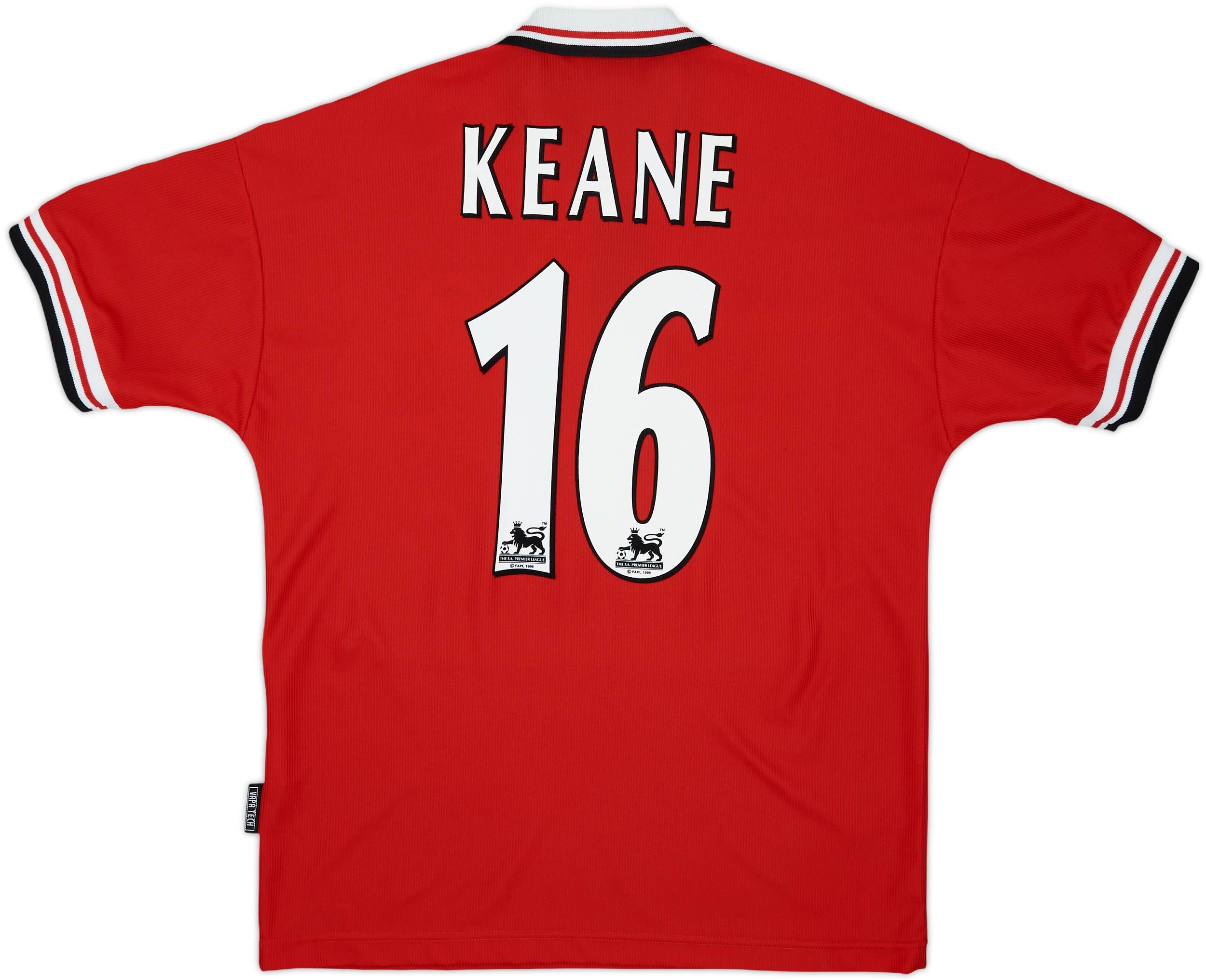 1998-00 Manchester United Home Shirt Keane #16 - 9/10 - (M)