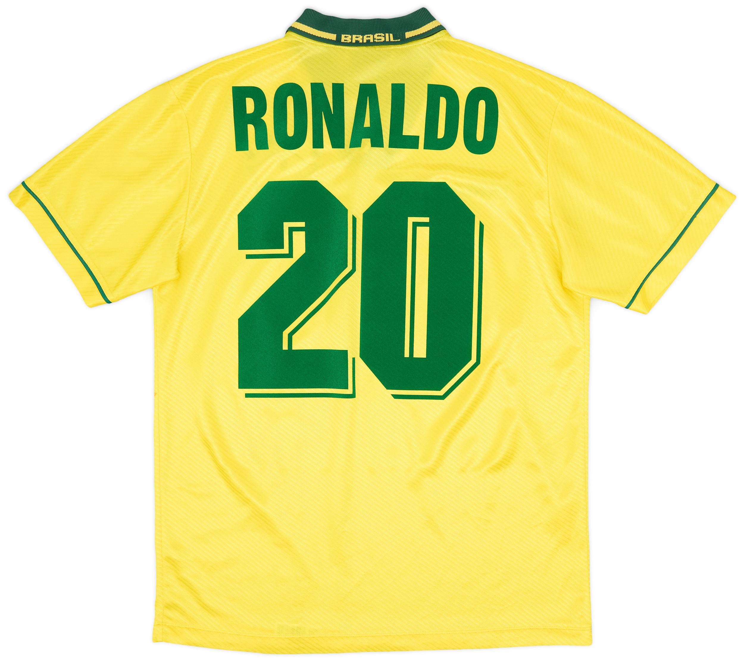 1994 Brazil Home Shirt Ronaldo 20 7 10 L
