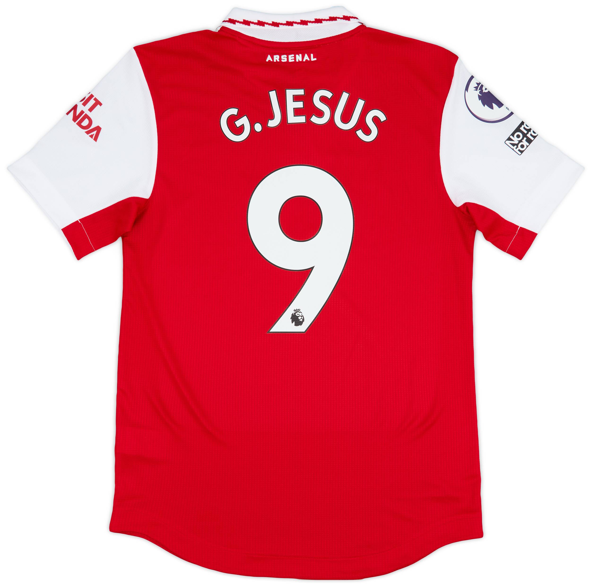アーセナル G. JESUS 9番 シャツ 2023-24 Arsenal Home Shirt G.Jesus #9