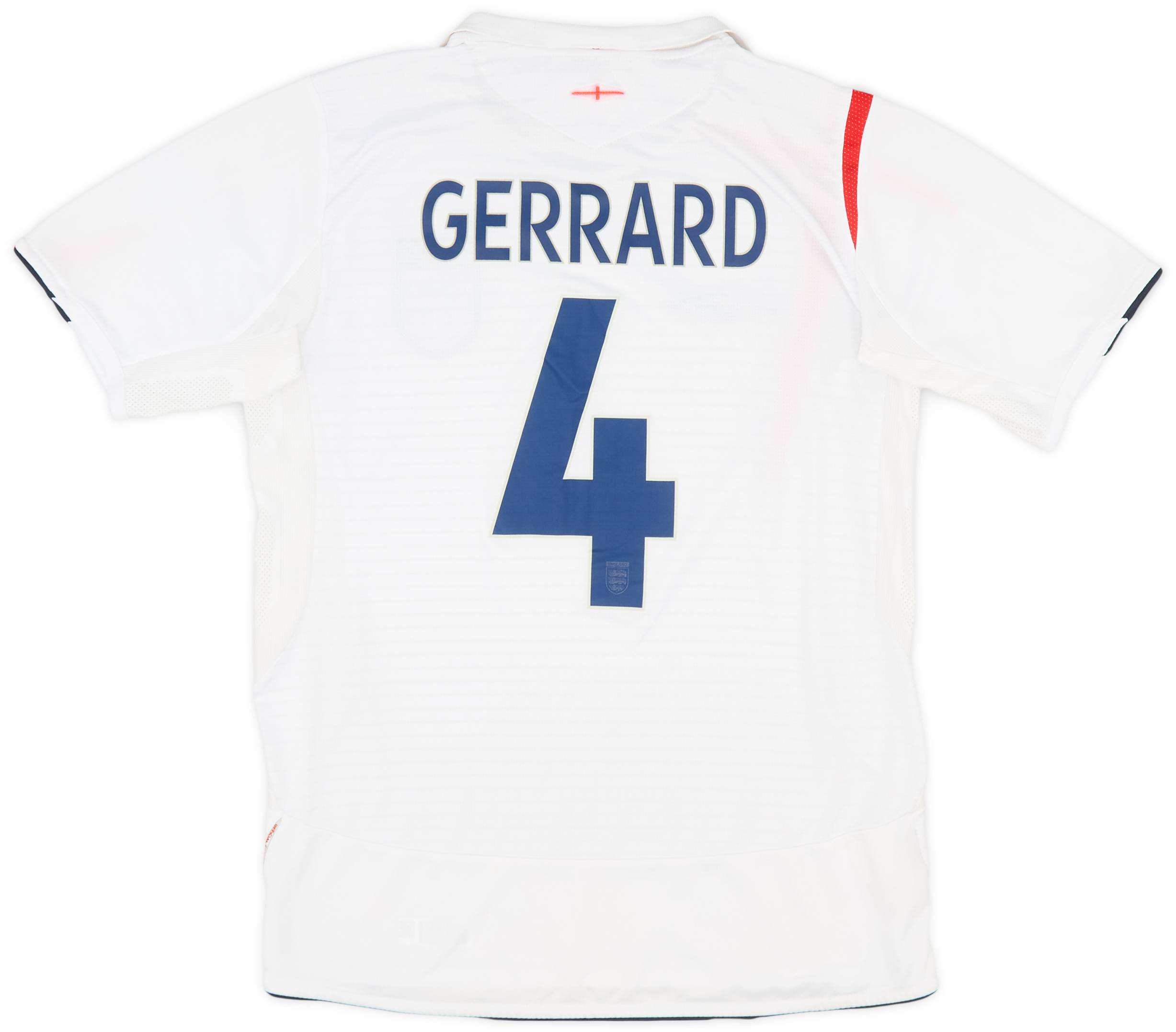 2005-07 England Home Shirt Gerrard #4 - 5/10 - (M)