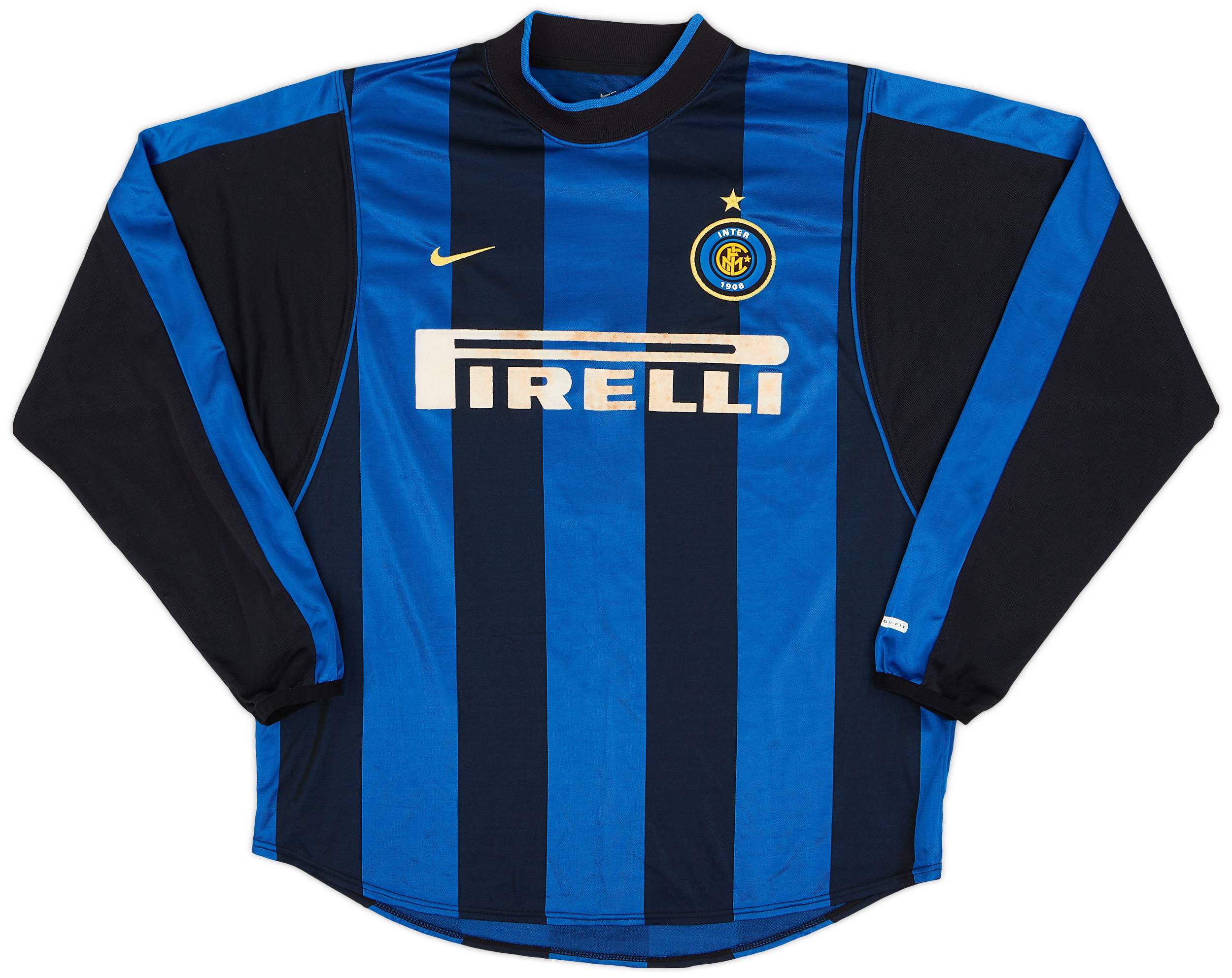 【売れ筋】 2000-01 (L) - 5/10 - #5 Shirt L/S Home Milan Inter ウェア