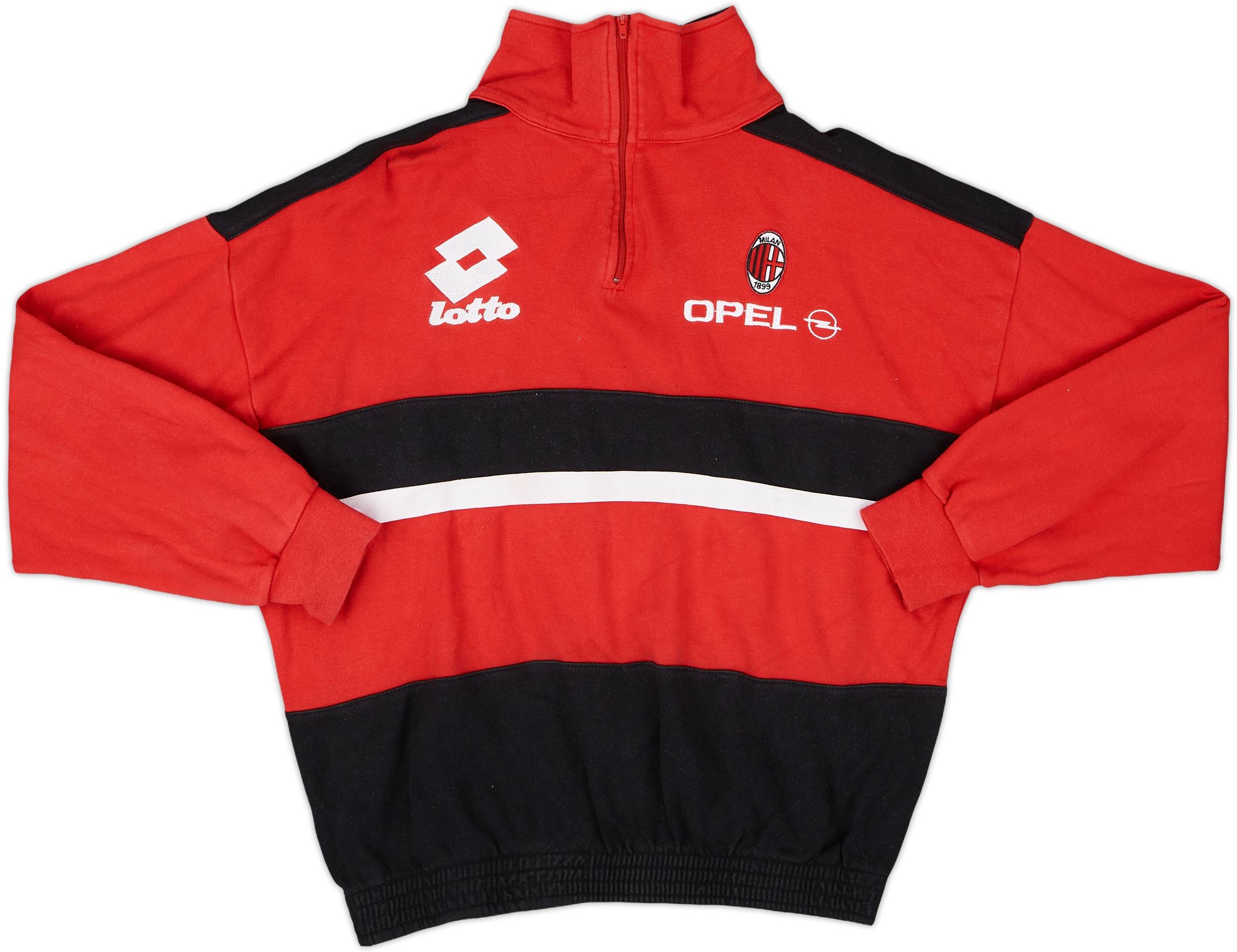 【再入荷】 Drill Zip 1/4 Lotto Milan AC 1994-95 Top (XXS) - 8/10 - ウェア