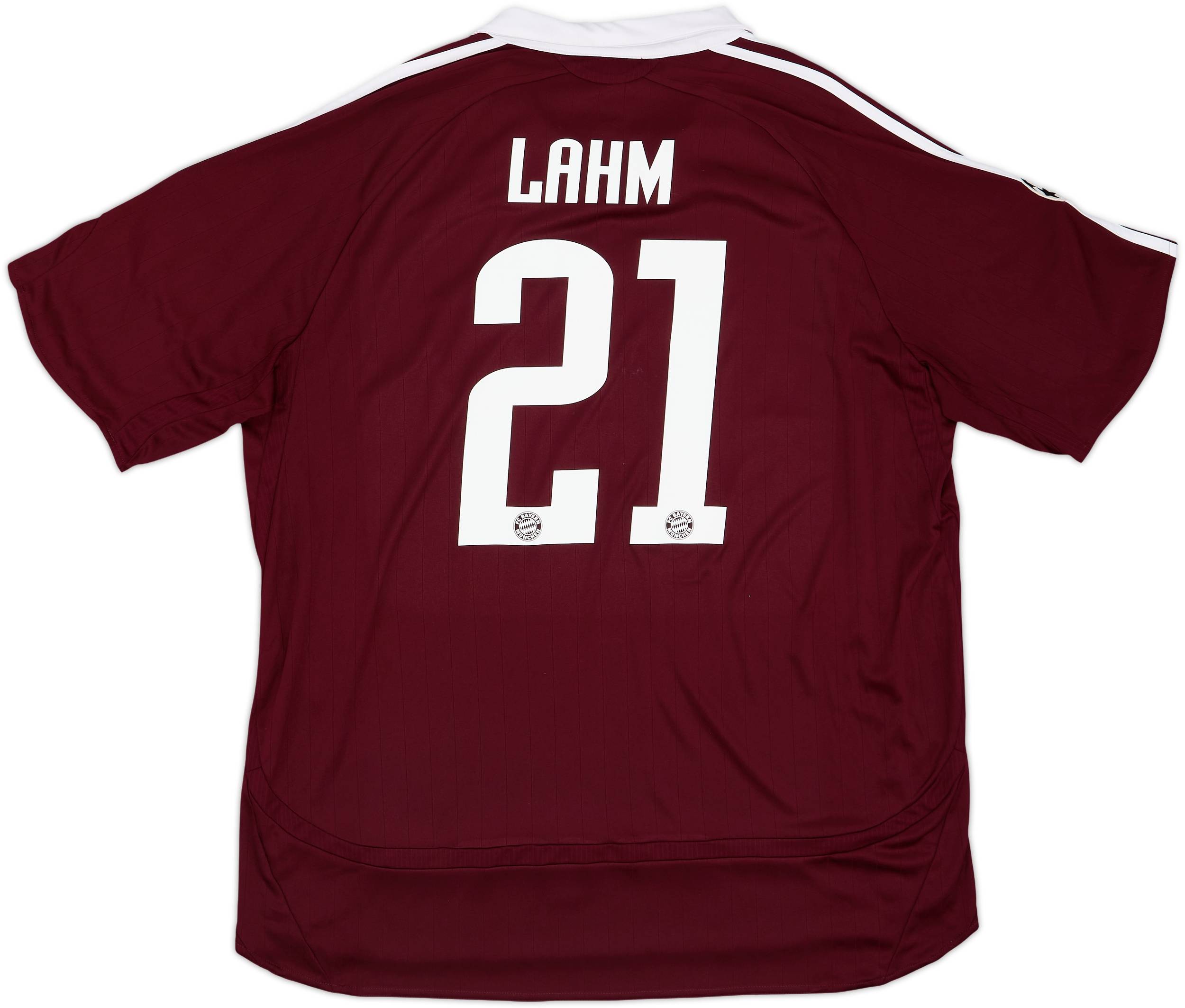 FC BAYERN MUNCHEN ゲームシャツ 2006-07 Bayern Munich CL Shirt Lahm #21 - 8/10 - (XL)