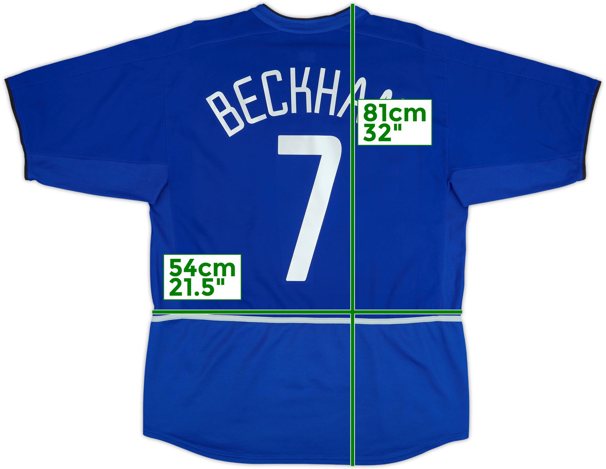 2002-03 Manchester United Third Shirt Beckham #7 - 6/10 - (L)