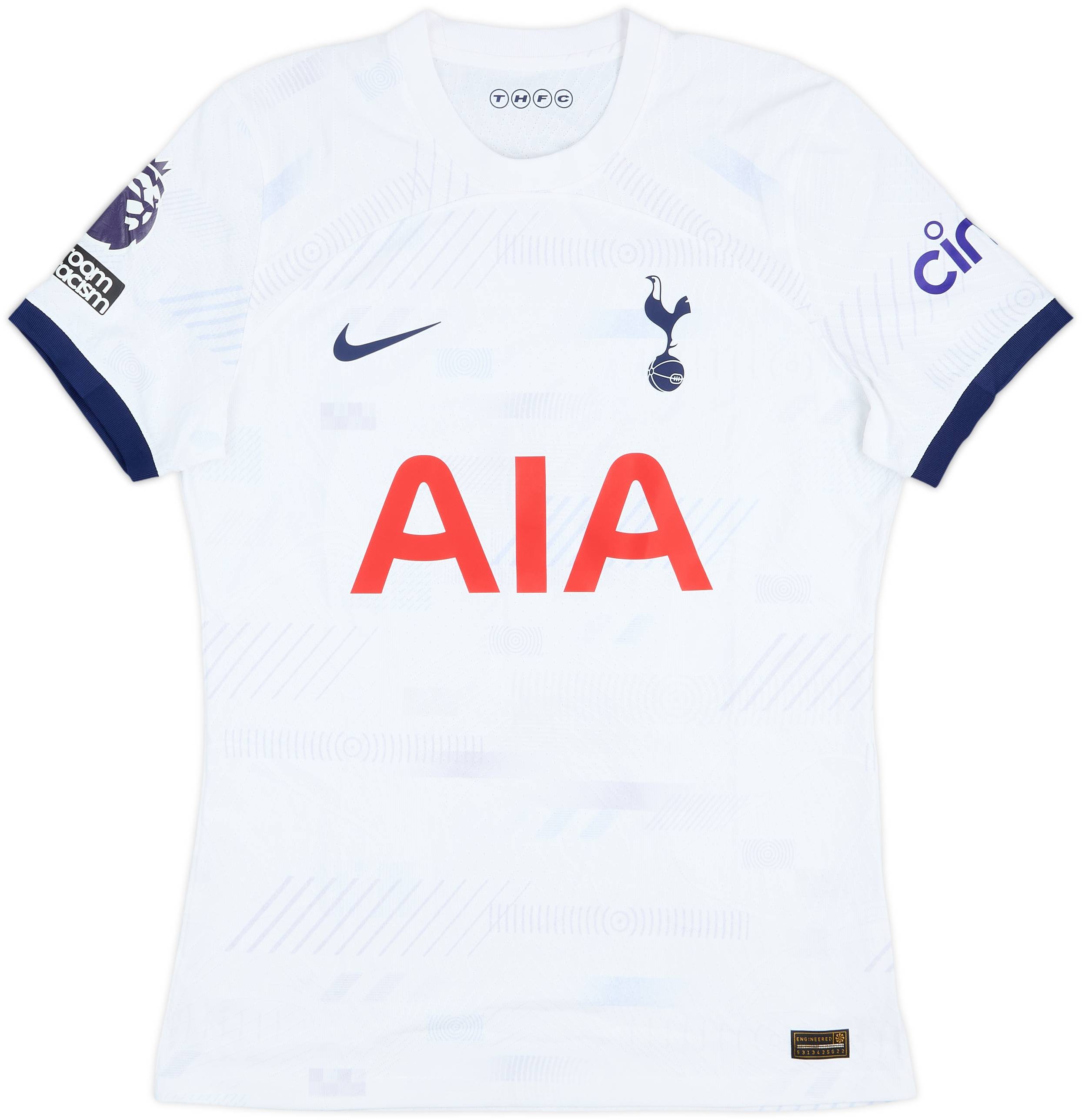 2023-24 Tottenham Match Issue Home Shirt van de Ven #37