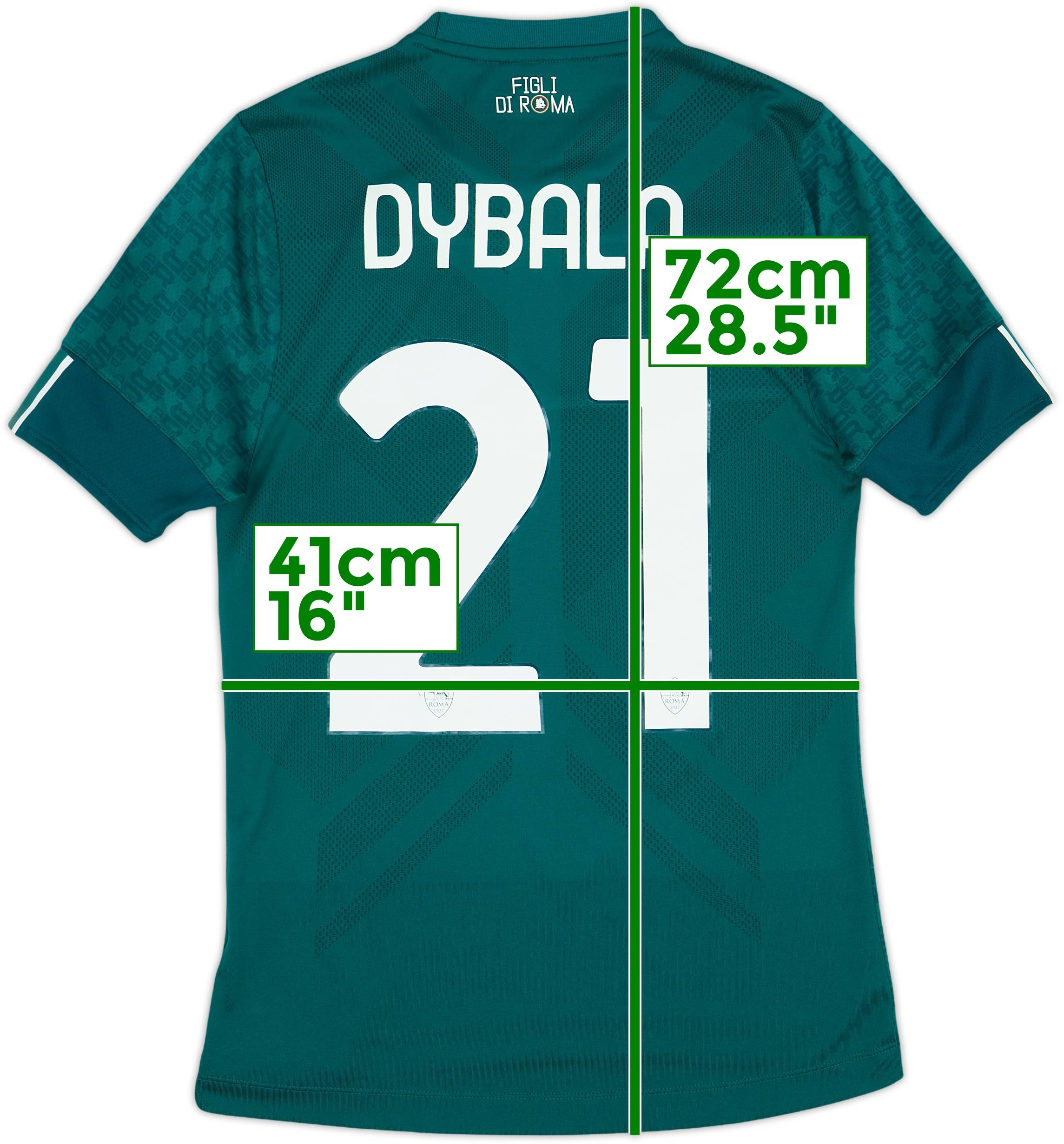 ASローマ DYBALA 21番 シャツ 2022-23 Roma Fourth Legacy Shirt Dybala #21 - 8/10 - (S)