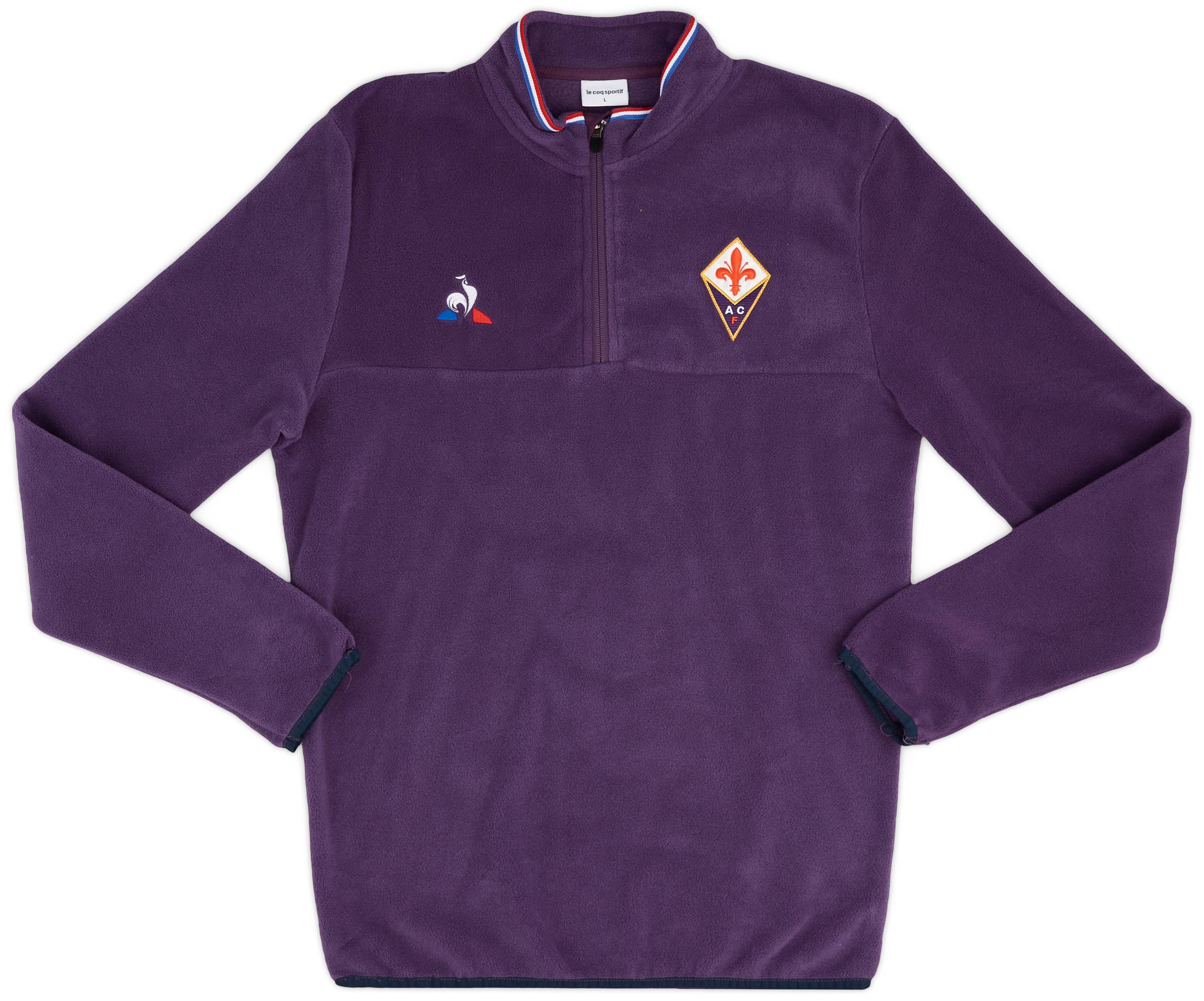 2018 19 Fiorentina Le Coq Sportif 1 4 Zip Training Fleece Top As New