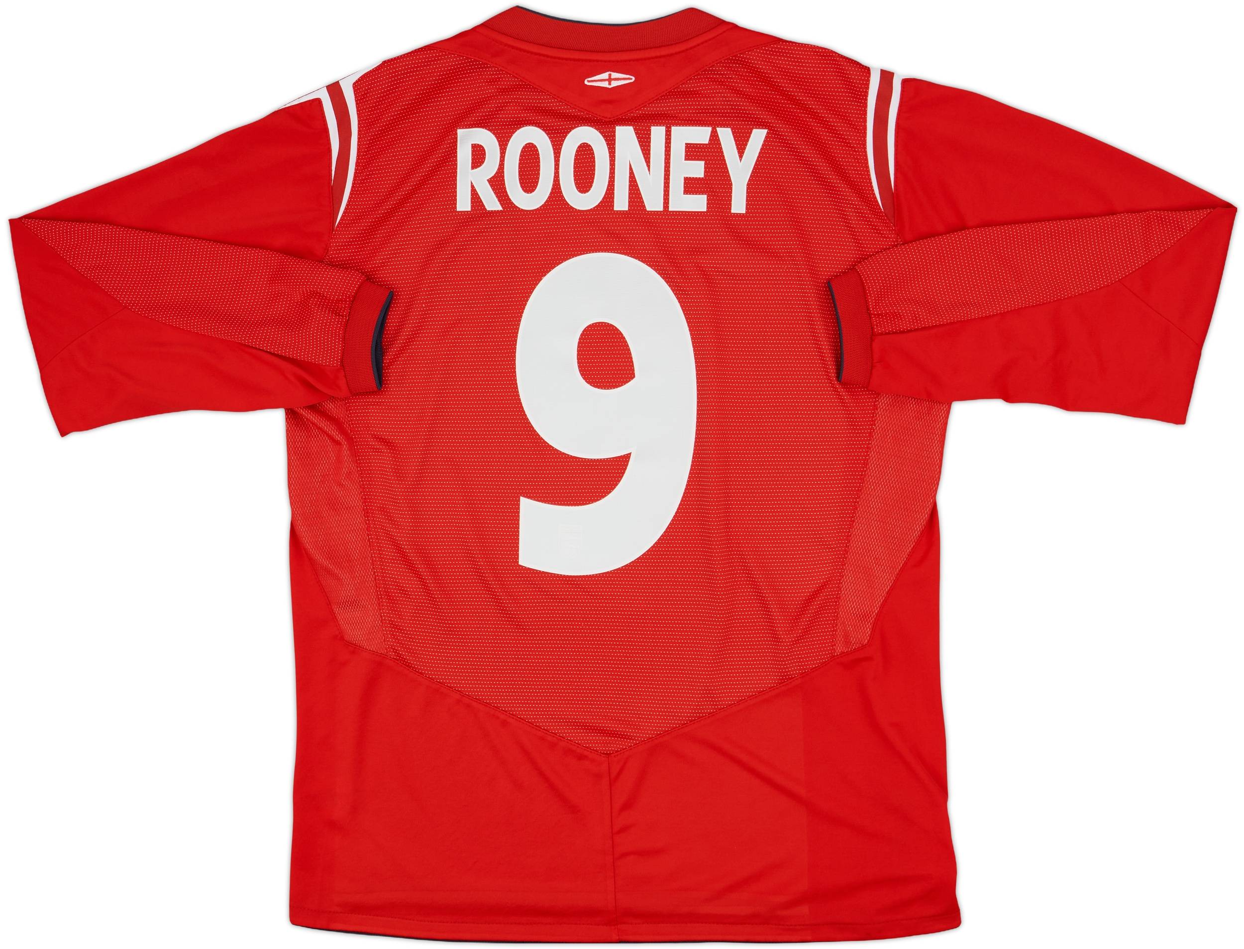 2004-06 England Away L/S Shirt Rooney #9 - 9/10 - (L)
