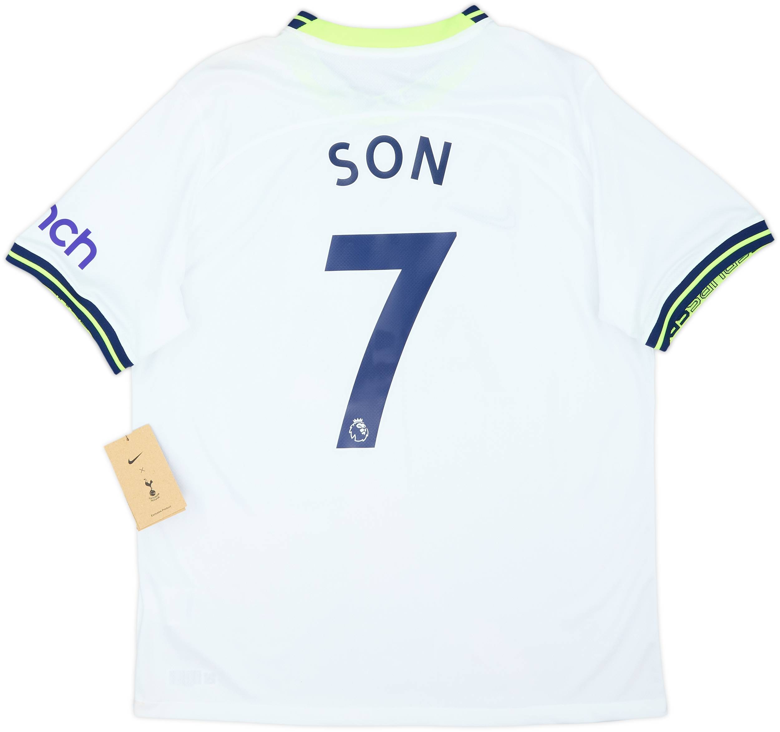 トッテナム SON 7番 サッカーTシャツ 2022-23 Tottenham Home Shirt Son #7 (L)