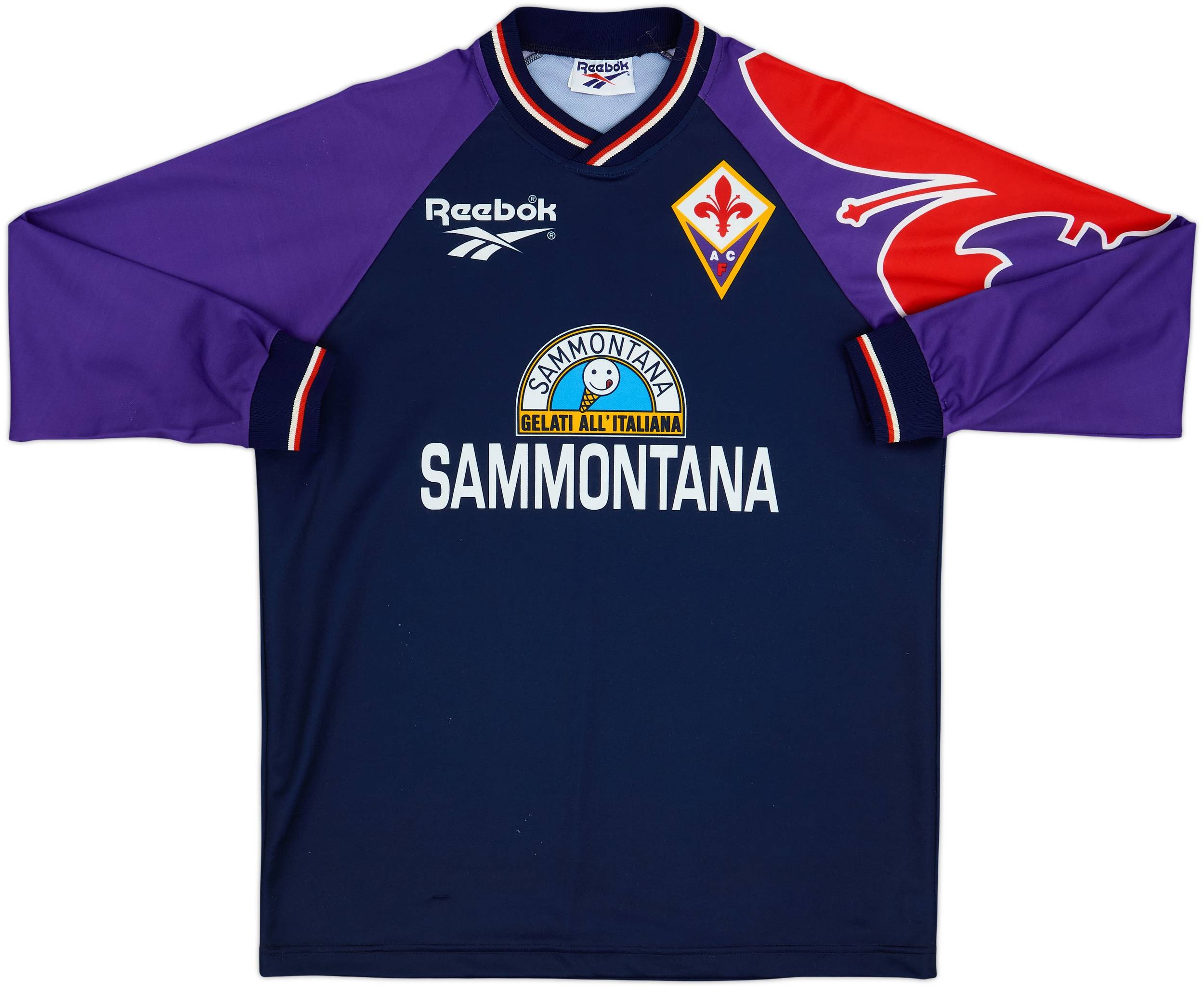 1995-96 Fiorentina Reebok Training L/S Shirt - 6/10 - (M)
