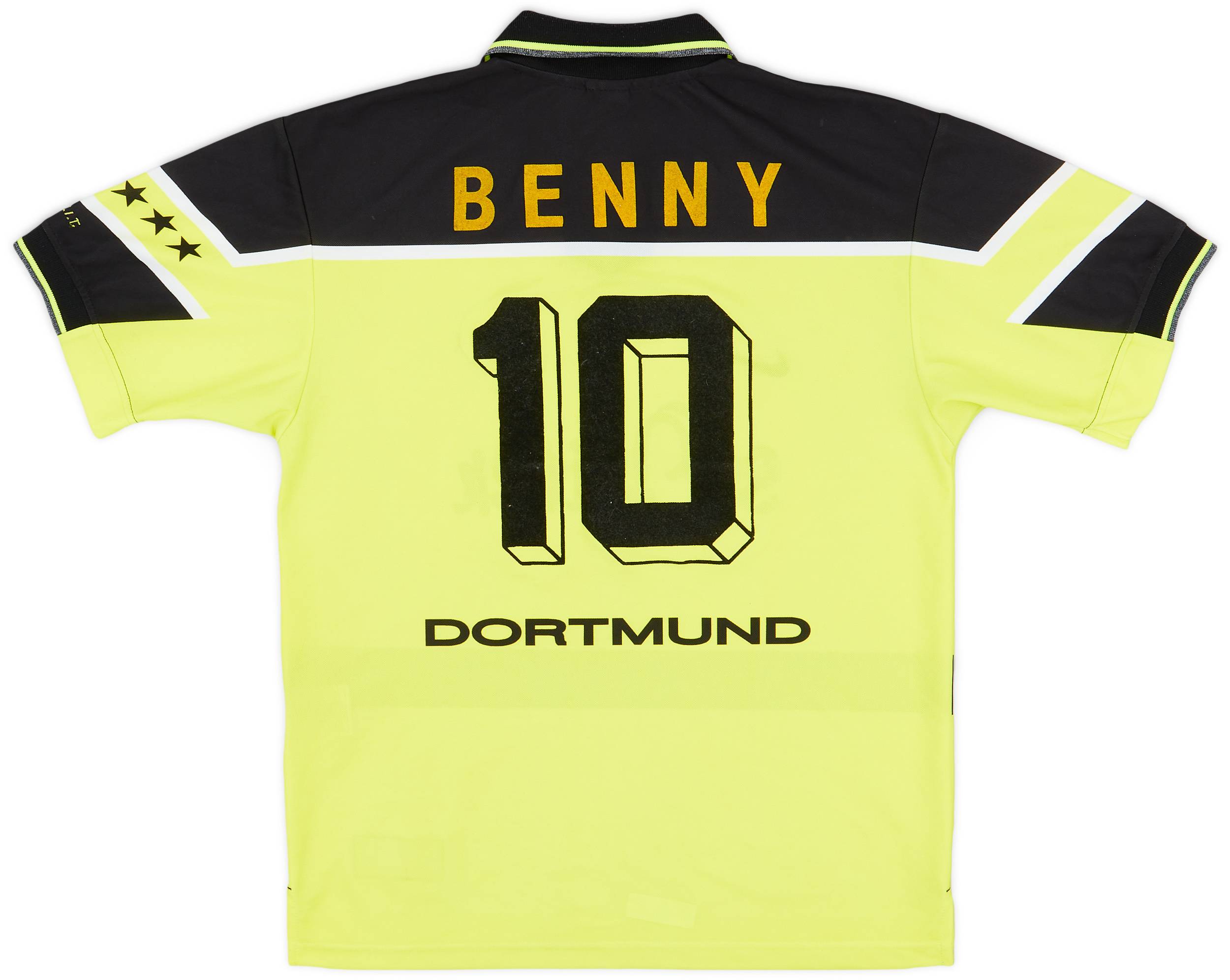 1997-98 Borussia Dortmund Home Shirt Benny #10 - 8/10 - (M)