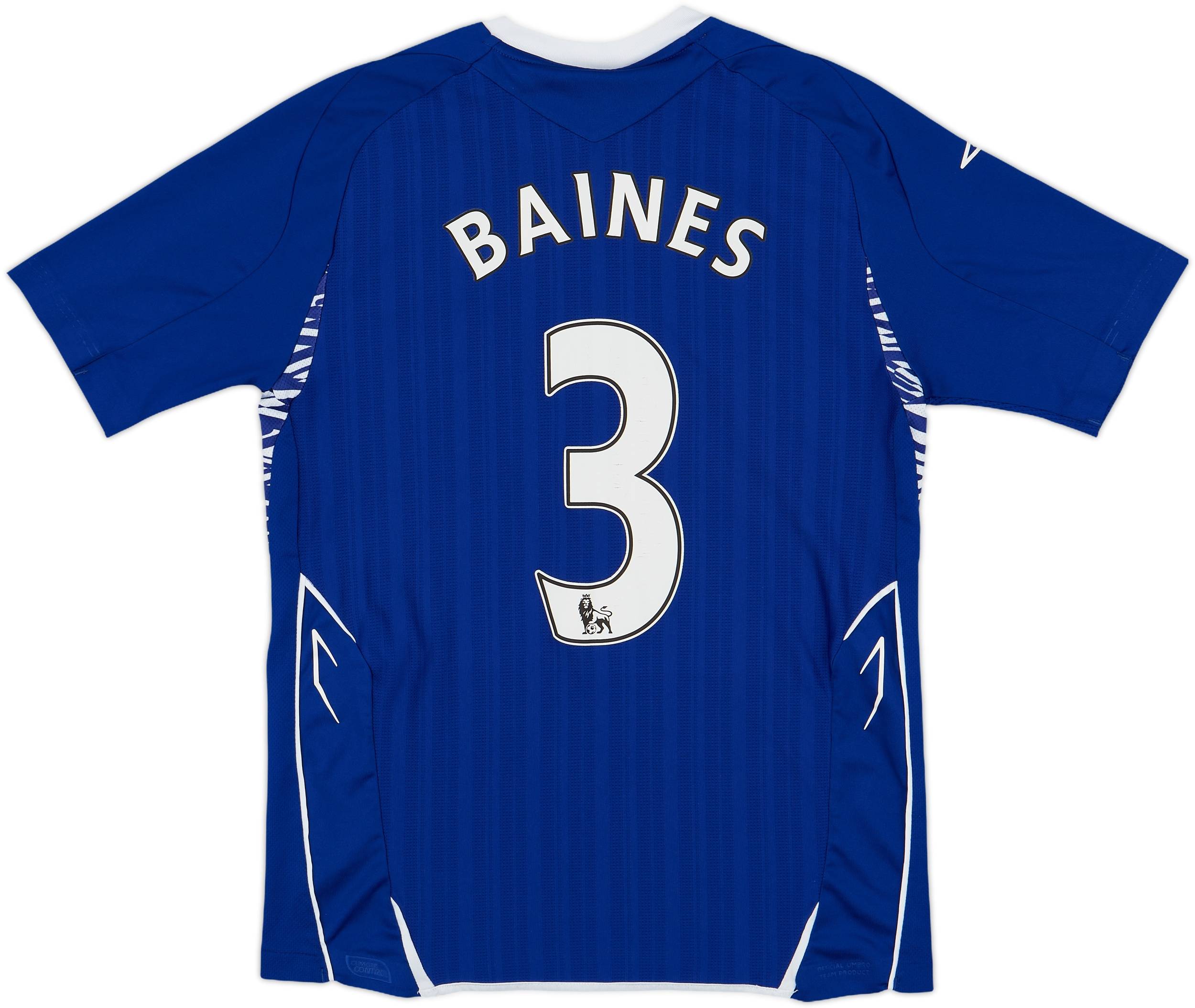 2007-08 Everton Home Shirt Baines #3 - 8/10 - (XL.Boys)