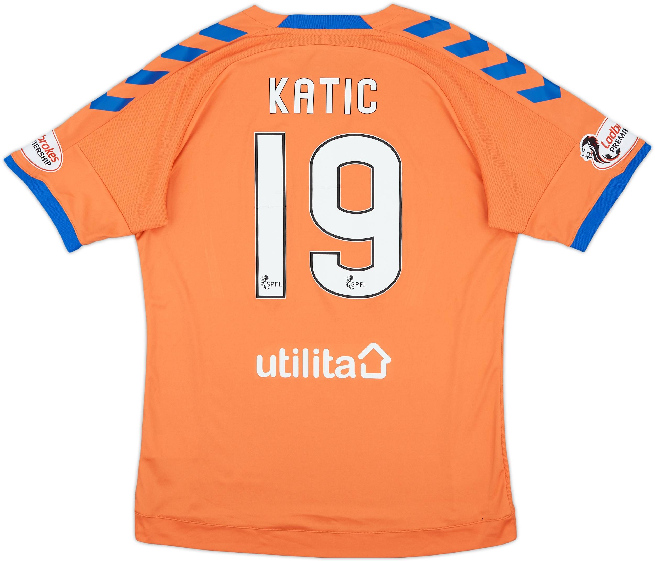 2018-19 Rangers Third Shirt Katic #19 - 7/10 - (L)