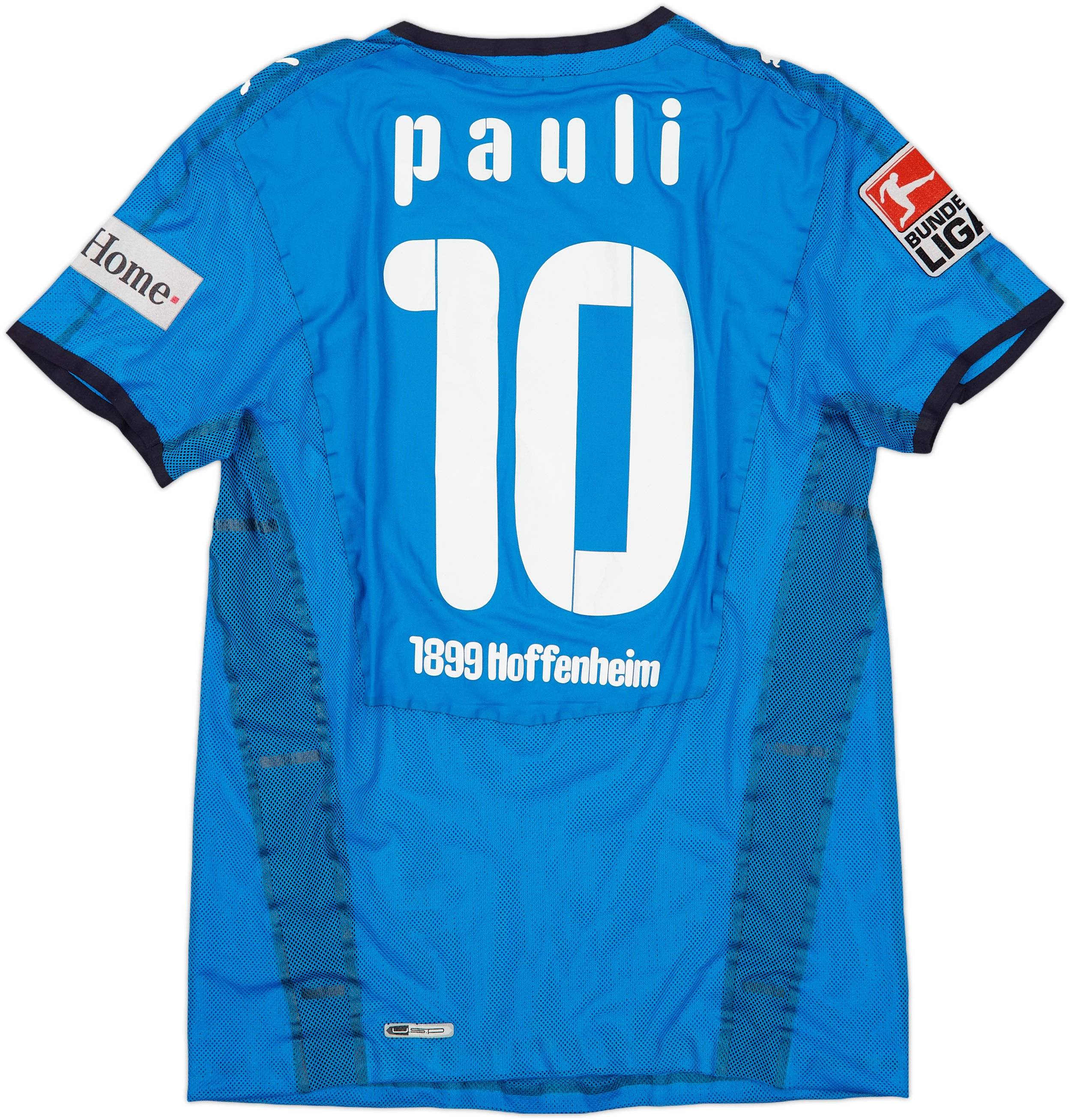 2008-09 TSG Hoffenheim Authentic Home Shirt Pauli #10 - 5/10 - (M)