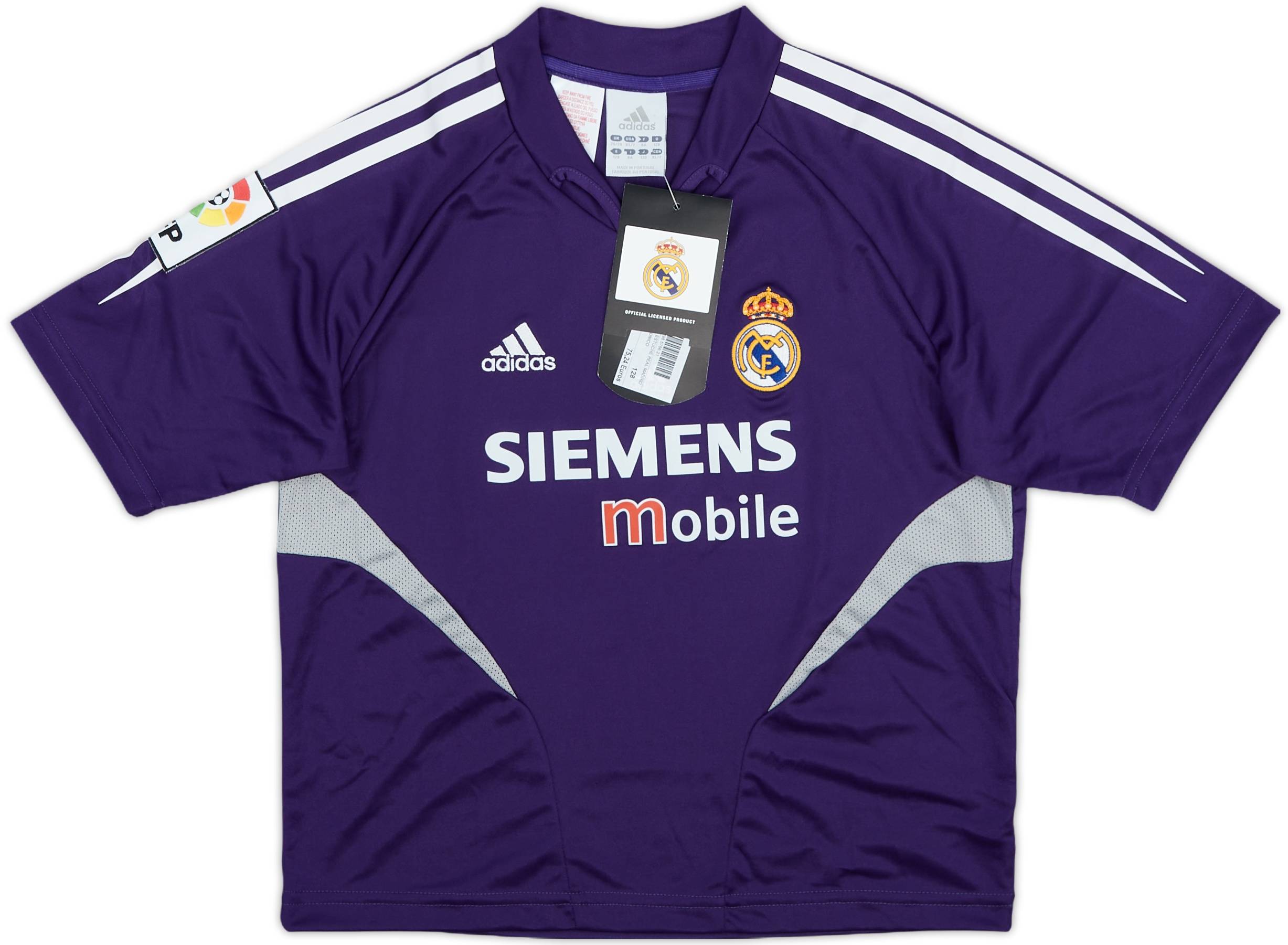 Real Madrid adidas シャツ SIEMENS mobile Real Madrid 2003/4 Siemens Mobile white shirt home Adidas jersey