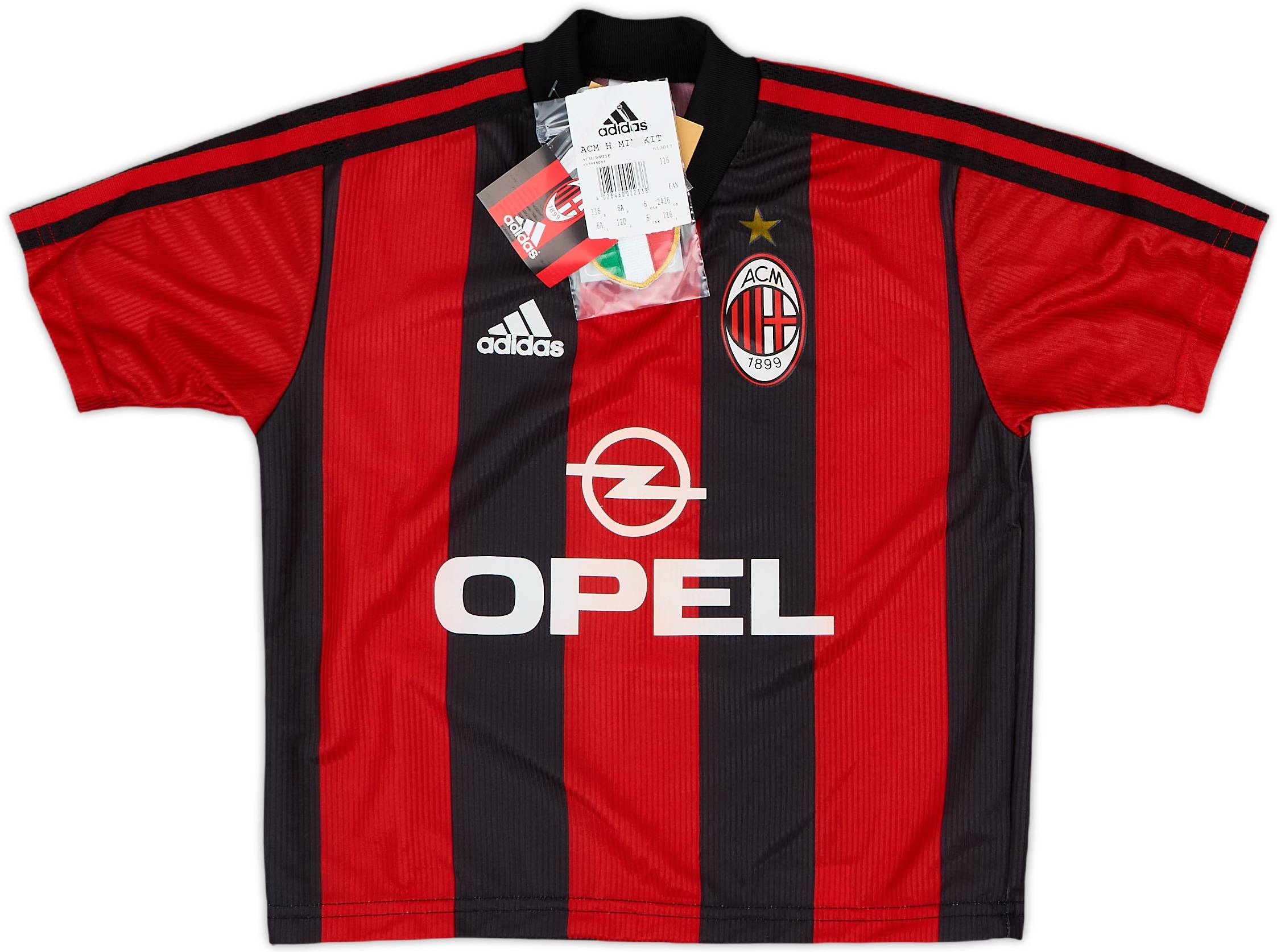 AC Milan 1998-1999 ホームウェア　ビアホフ AC Milan 1998-1999 ホームウェア ビアホフ - メルカリ