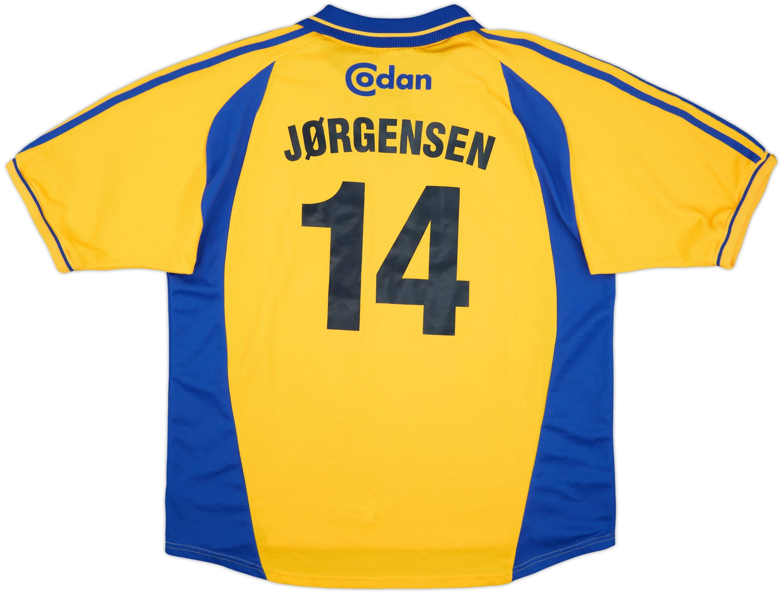 2000-02 Brondby Home Shirt Jorgensen #14 - 9/10 - (XXL)