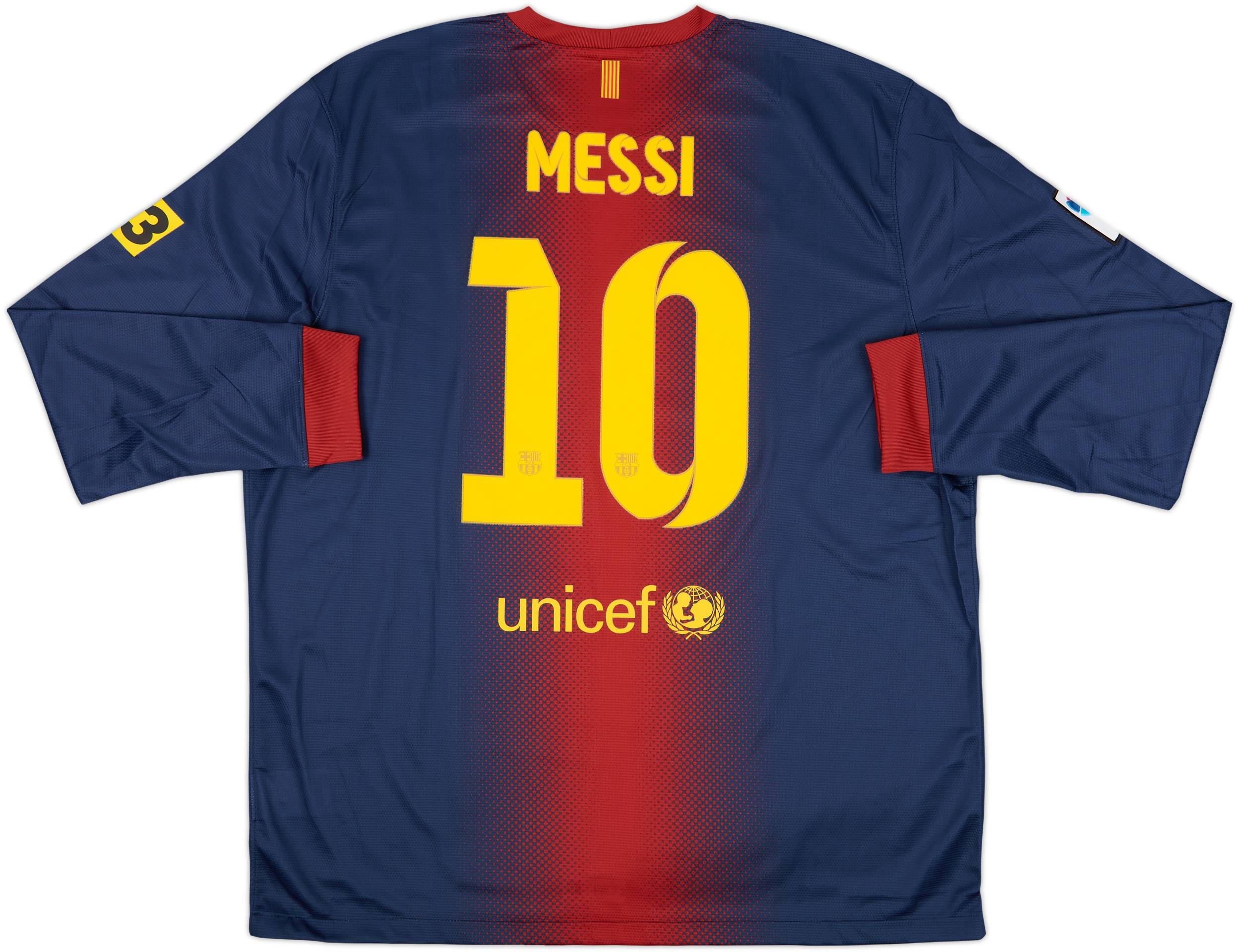 2012/13【AUTHENTIC】Messi #10 , XL 2012-13 Barcelona Home L/S Shirt Messi #10 (XL)