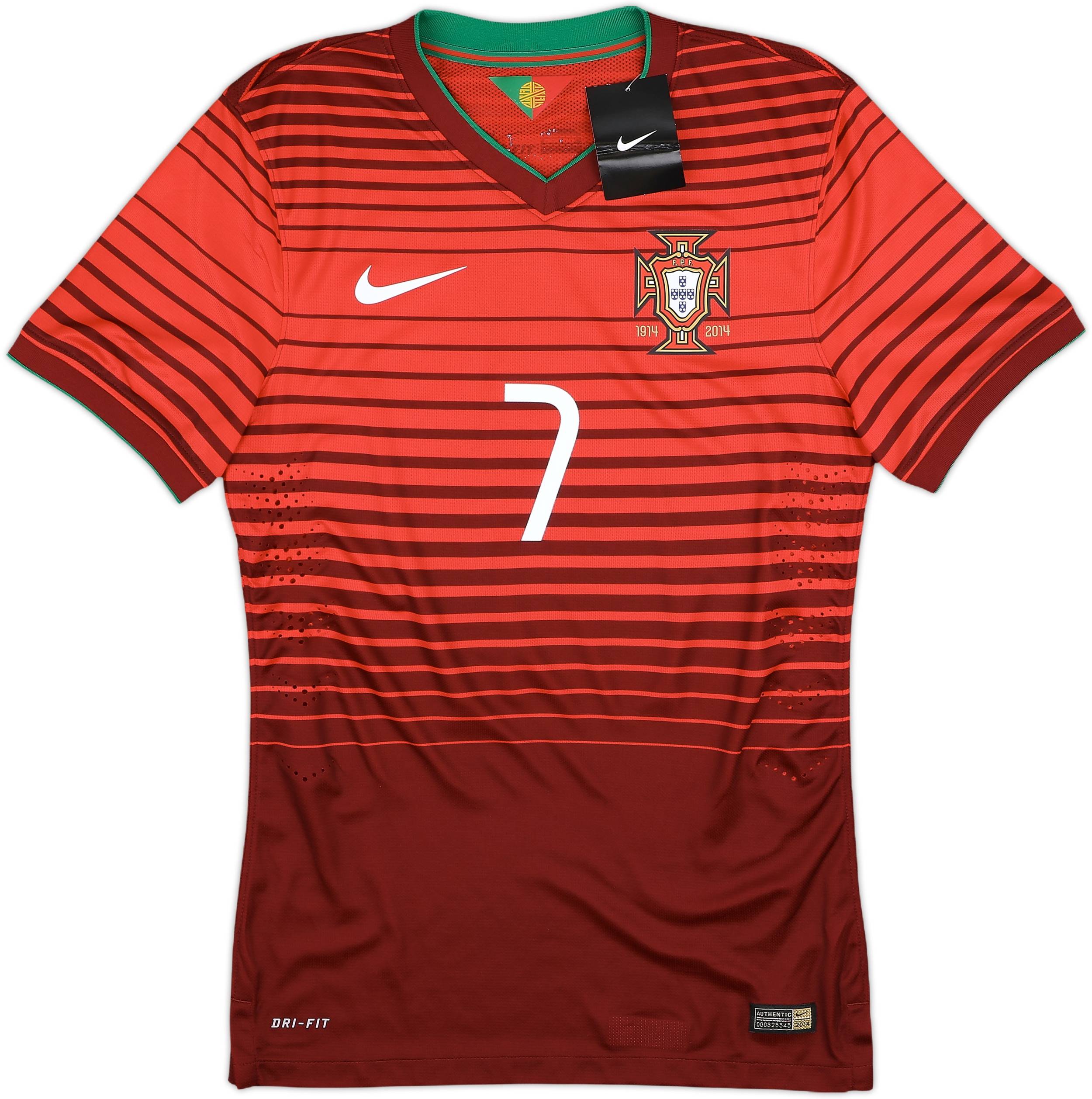 2014-15 Portugal Player Issue Home Shirt Ronaldo #7 (S)