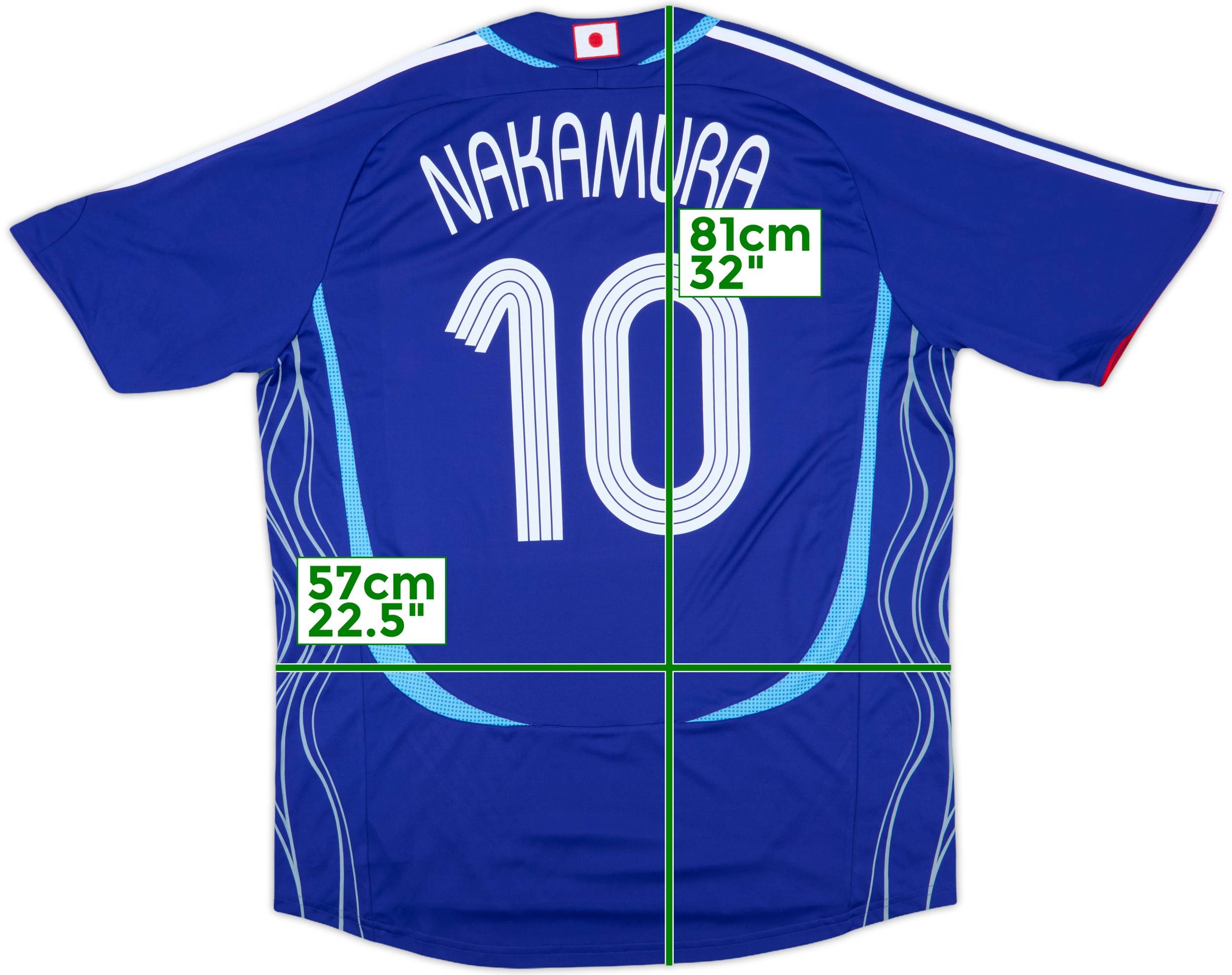2007 adidas 日本代表 NAKAMURA 10番 JAPAN 2006 2008 Home Football Shirt #10 NAKAMURA Jersey