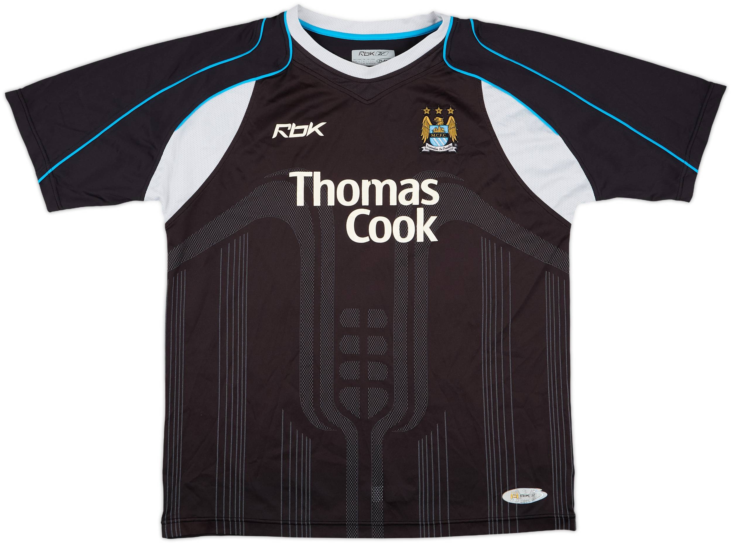 06-07 Manchester City ユニフォーム 2006-07 Manchester City Home Shirt - 4/10 - (L)