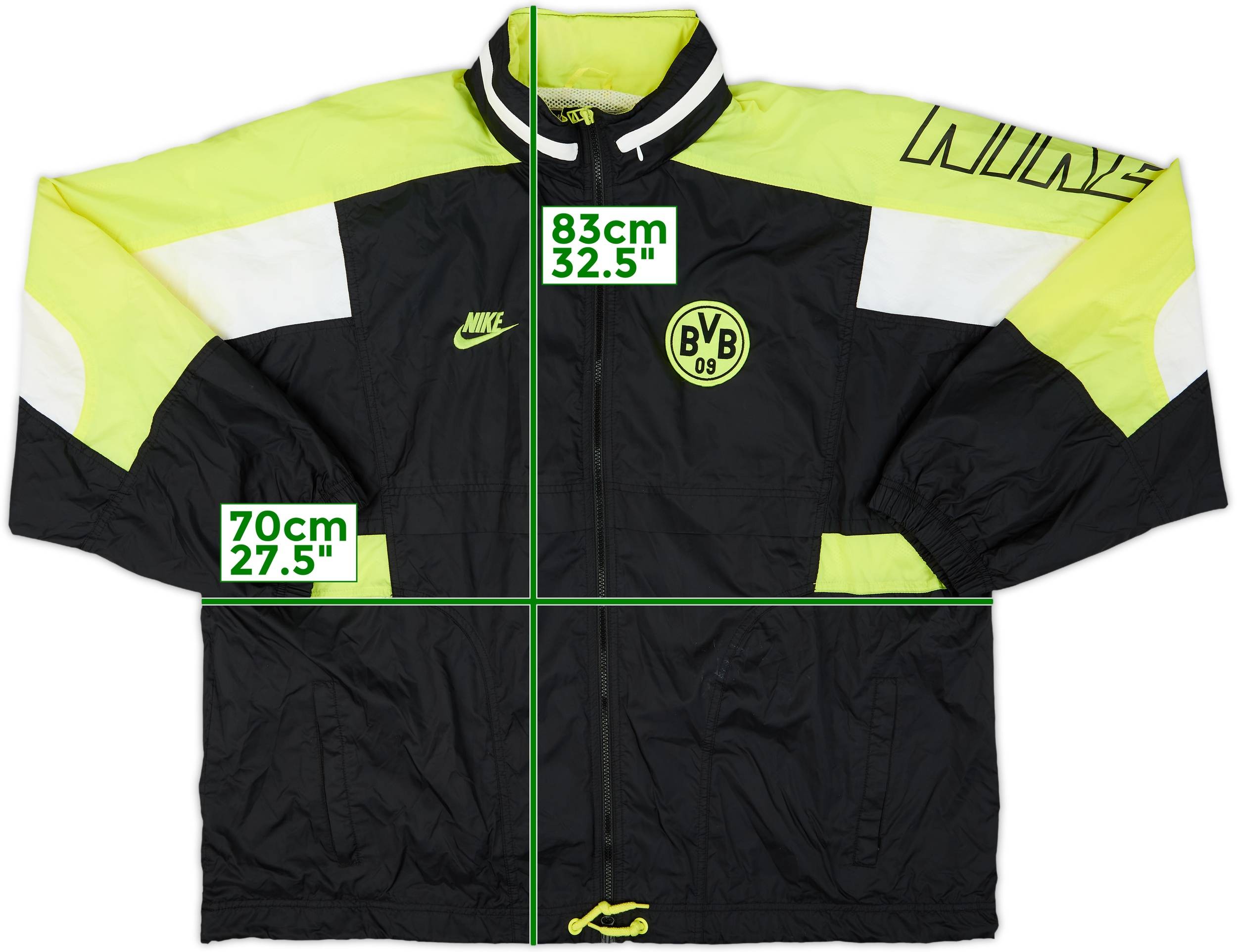 1996-97 Borussia Dortmund Nike Rain Jacket - 8/10 - (XL)