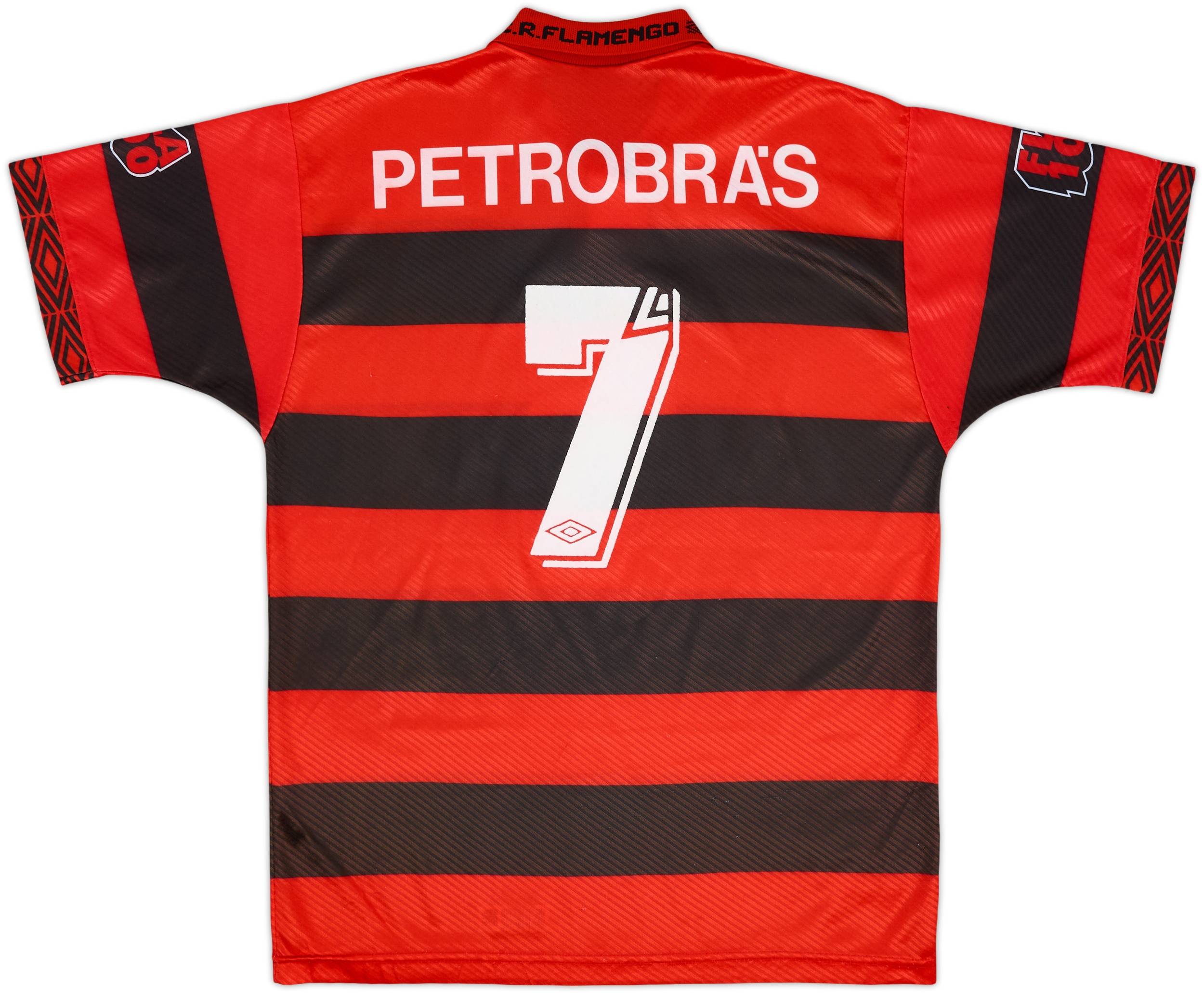 1994-95 Flamengo Centenary Home Shirt #7 - 9/10 - (M)
