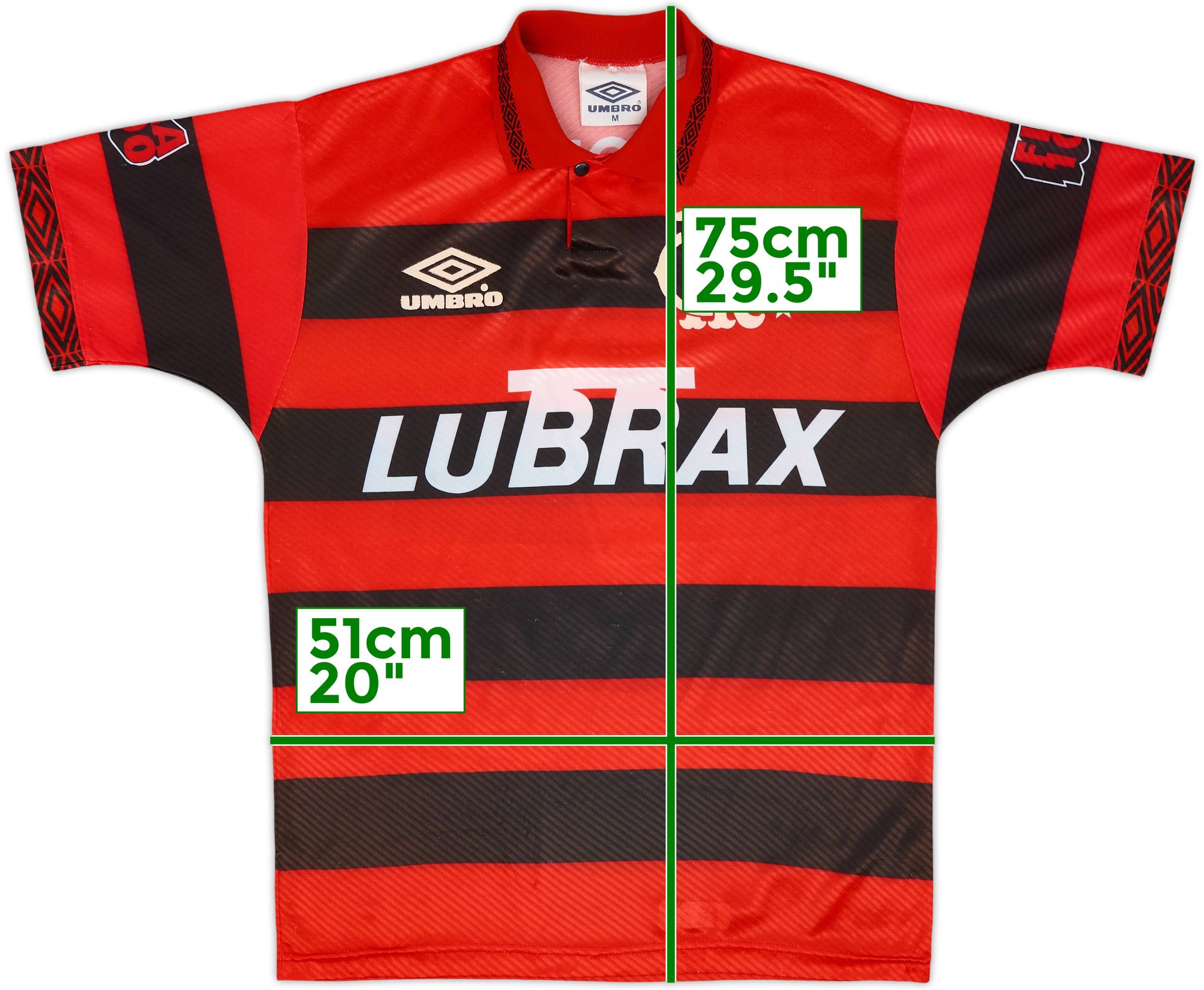 1994-95 Flamengo Centenary Home Shirt #7 - 9/10 - (M)