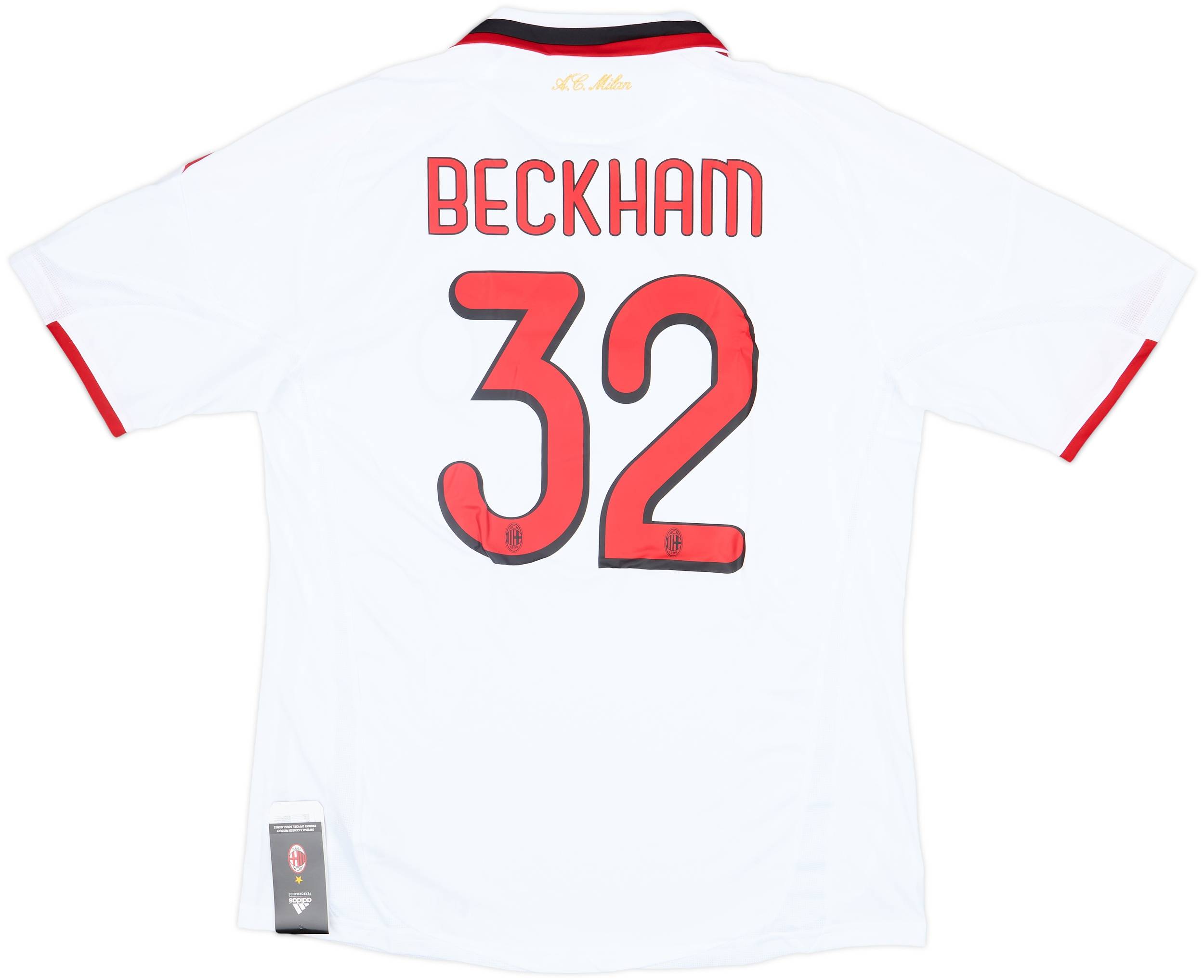 2009-10 AC Milan Player Issue Away Shirt Beckham #23 (XL)