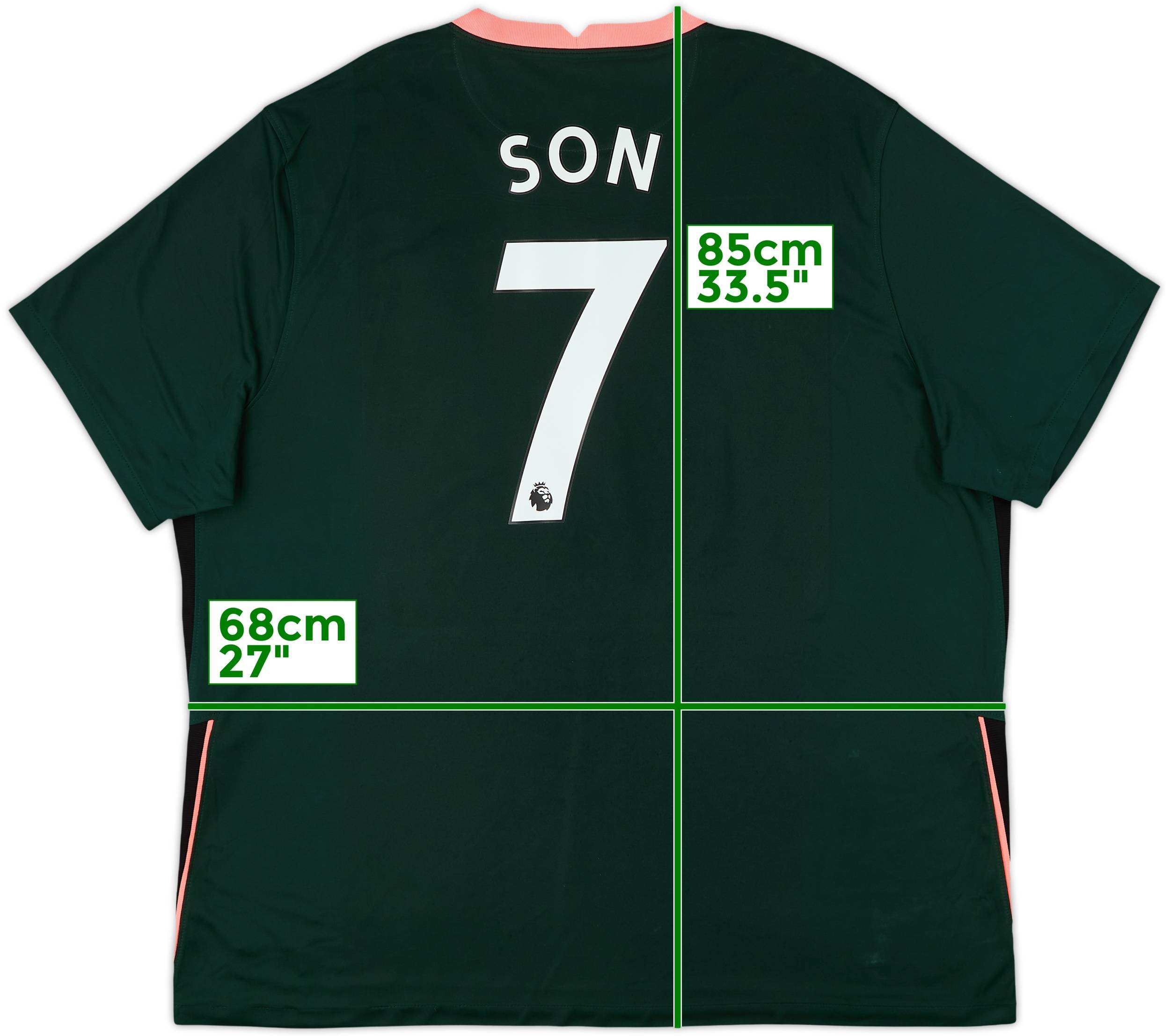 2020-21 Tottenham Away Shirt Son #7 9/10 (3XL)