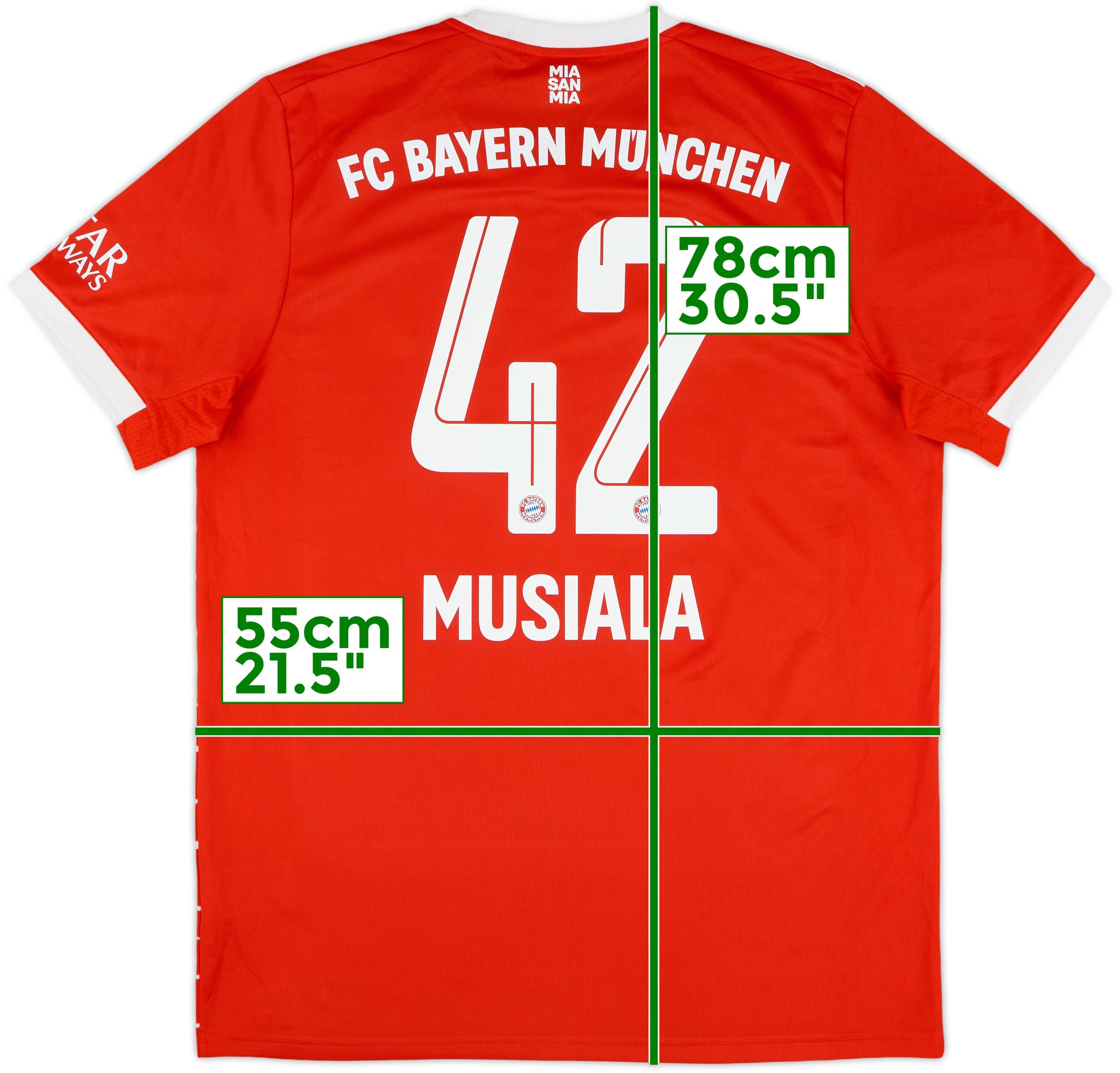 2022-23 Bayern Munich Home Shirt Musiala #42 - 7/10 - (L)