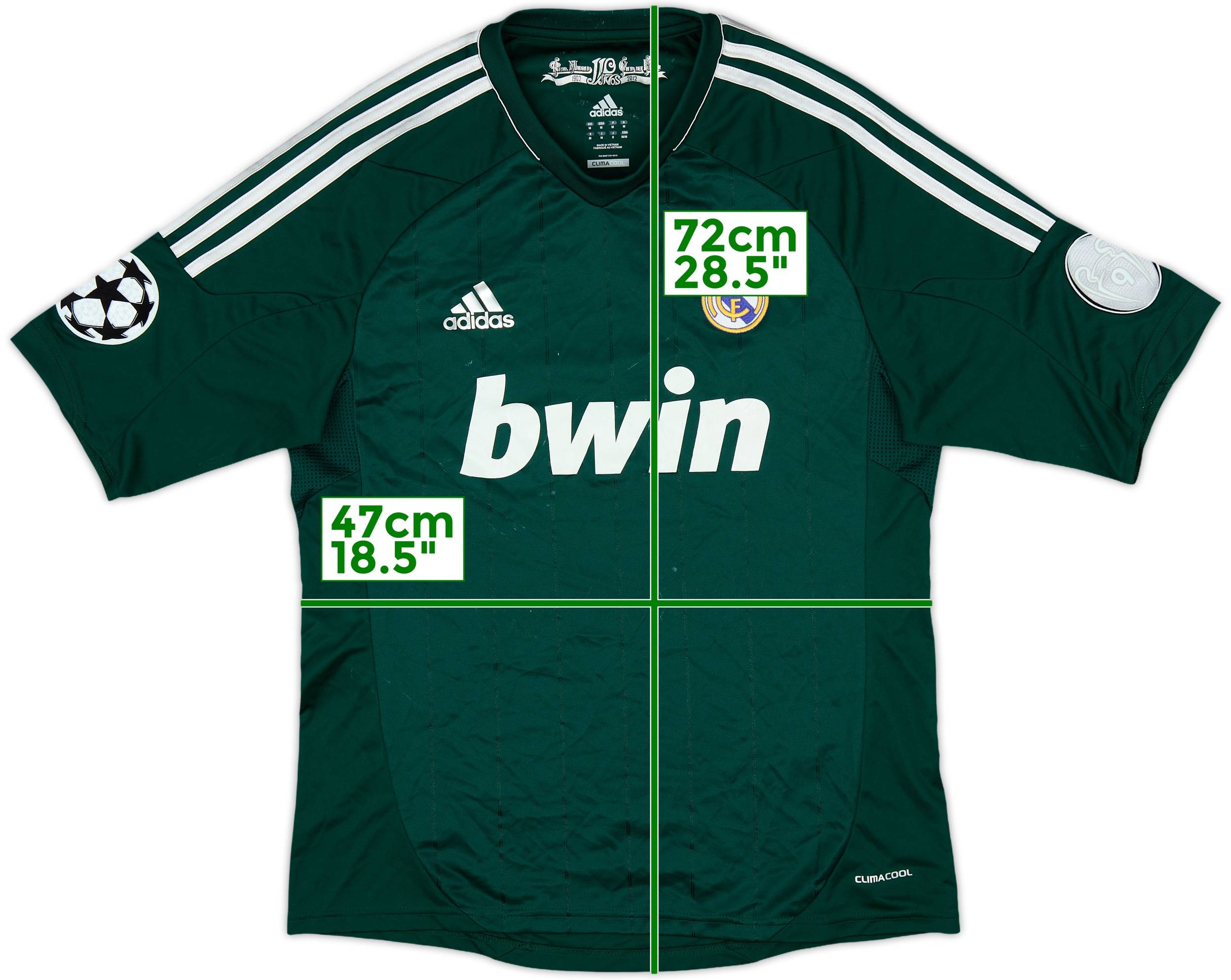 2012-13 Real Madrid CL Third Shirt - 5/10 - (M)