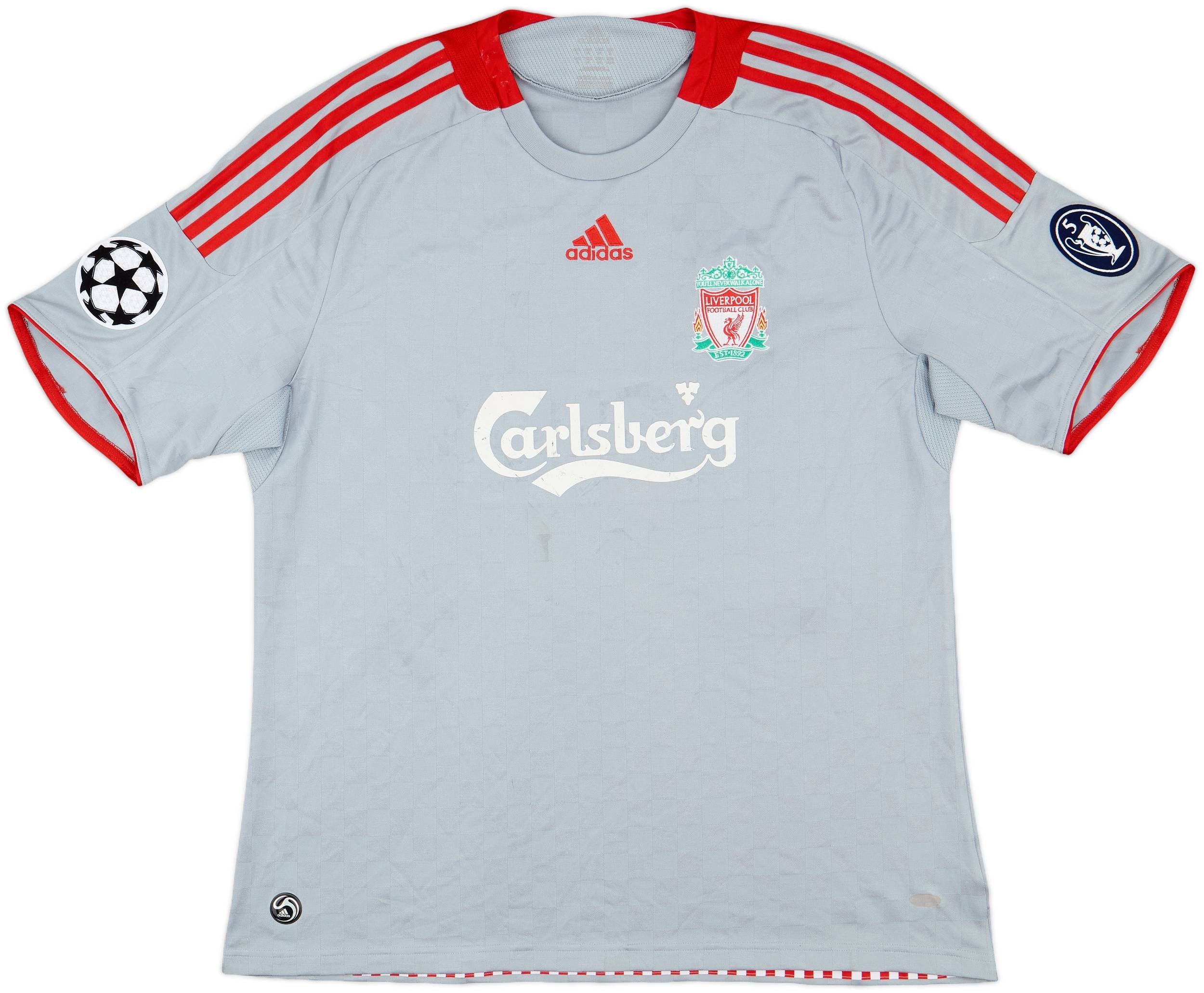 Liverpool GERRARD 08-09 away CLモデル オーセン 2008-09 Liverpool Away Shirt Gerrard #8 - 6/10 - (XL)
