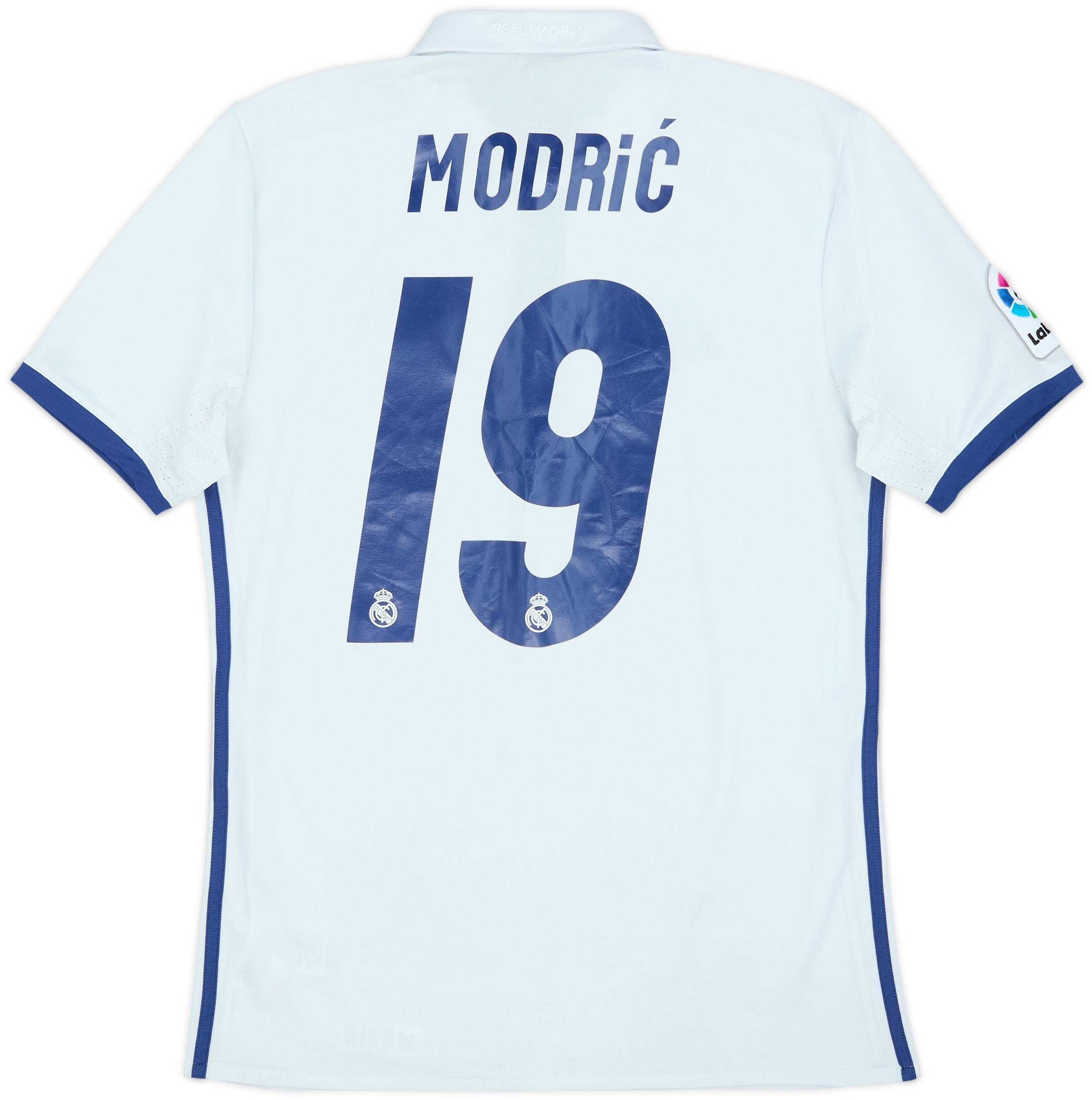 2016-17 Real Madrid Home Shirt Modric #19 - 8/10 - (S)